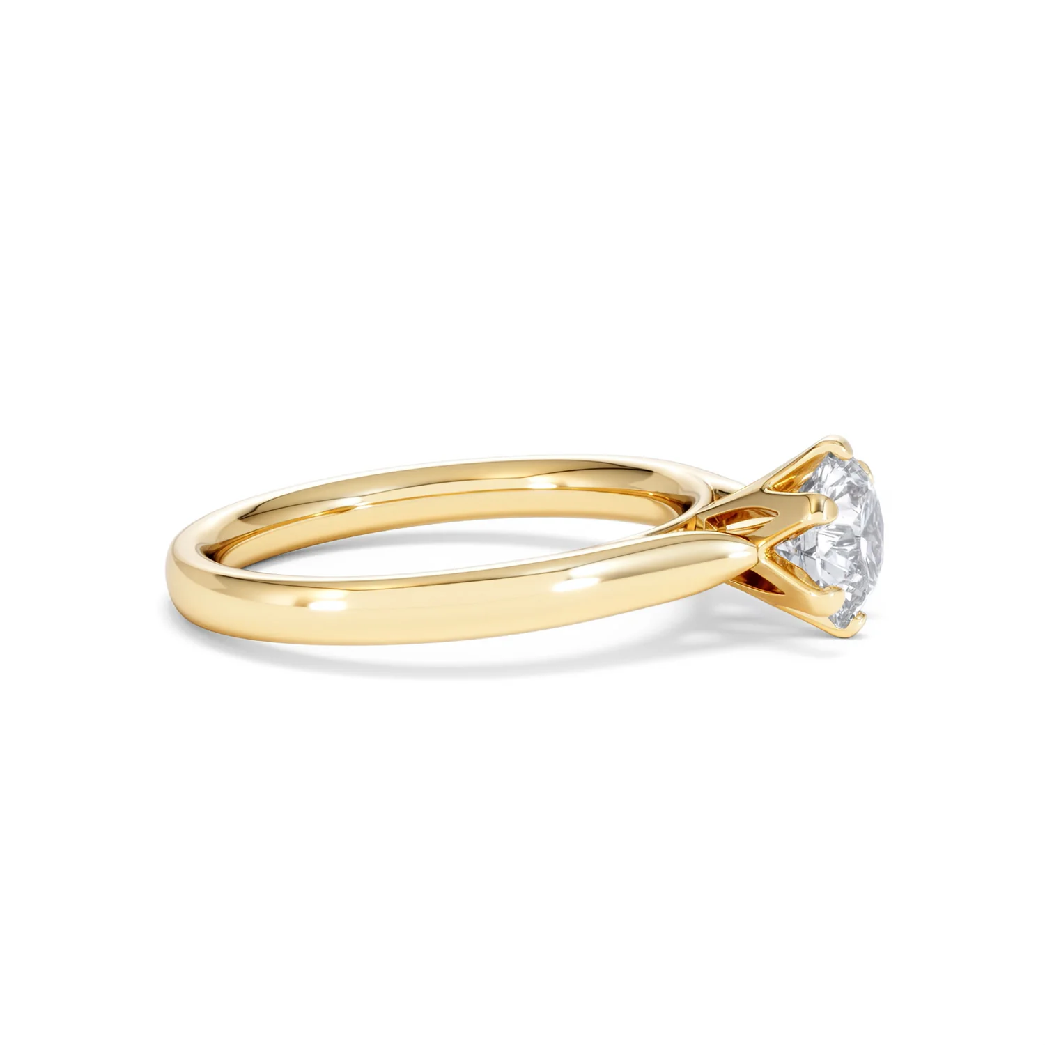 1 Carat Diamond Engagement Ring High Set Chloe Lab FVS1 18K Gold - Image 24