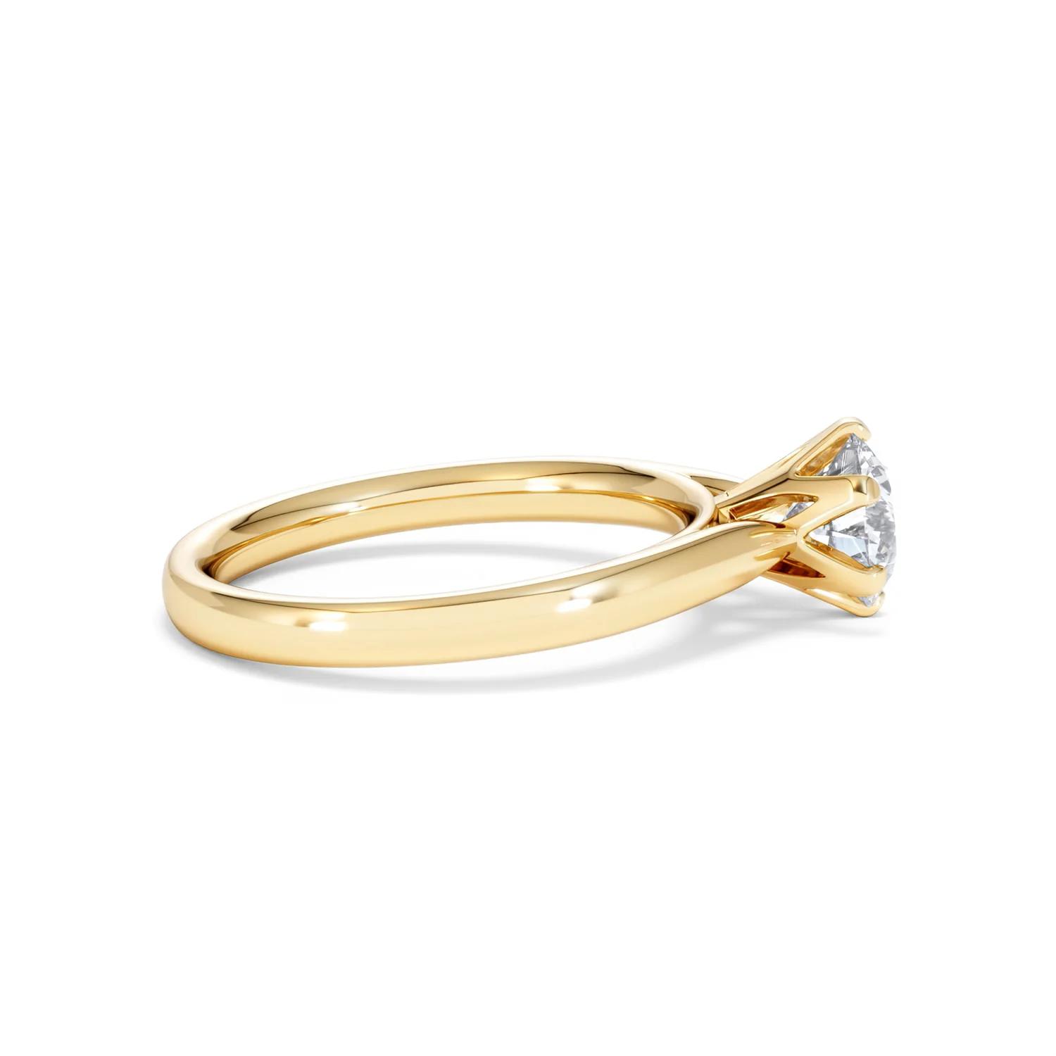 1 Carat Diamond Engagement Ring High Set Chloe Lab FVS1 18K Gold - Image 28