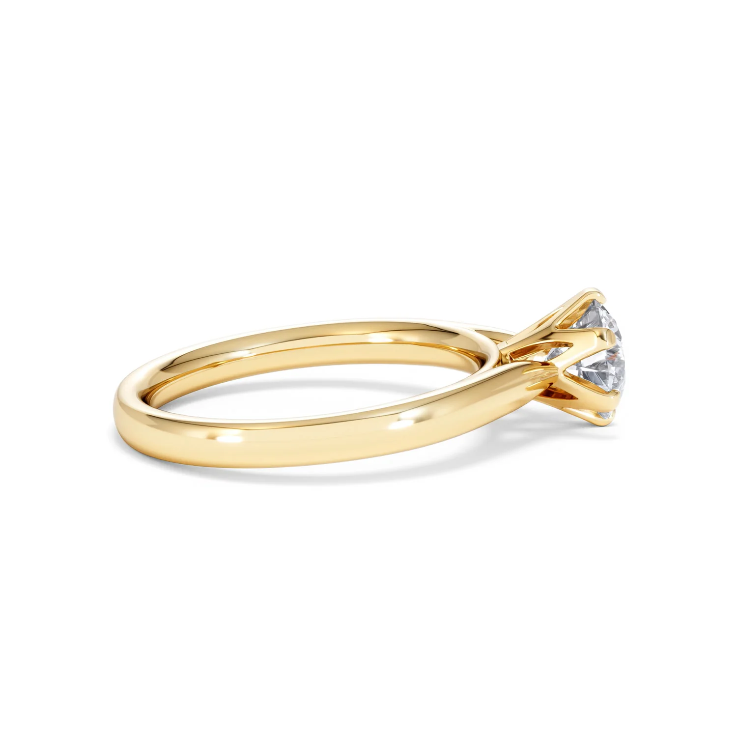 1 Carat Diamond Engagement Ring High Set Chloe Lab FVS1 18K Gold - Image 29