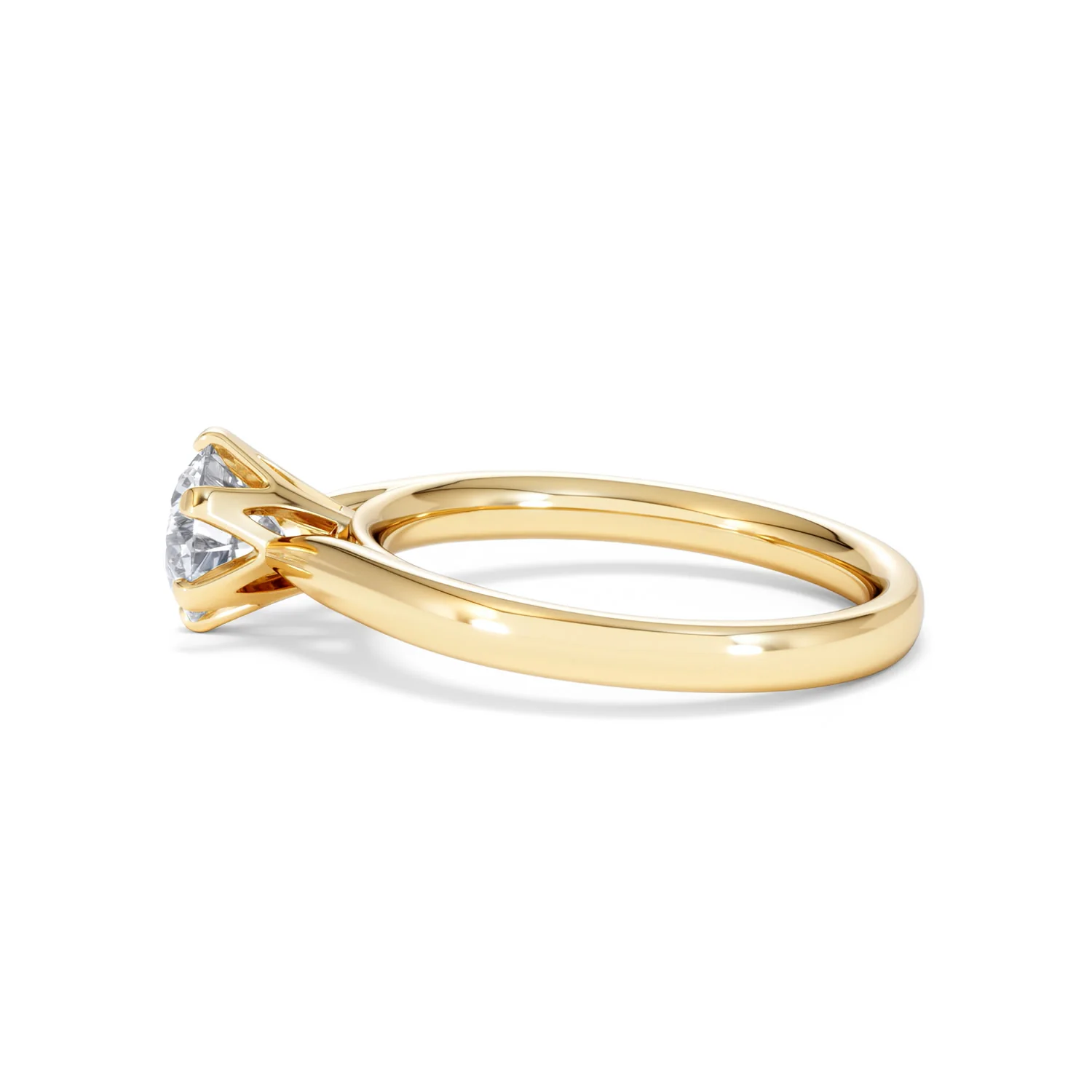 1 Carat Diamond Engagement Ring High Set Chloe Lab FVS1 18K Gold - Image 67