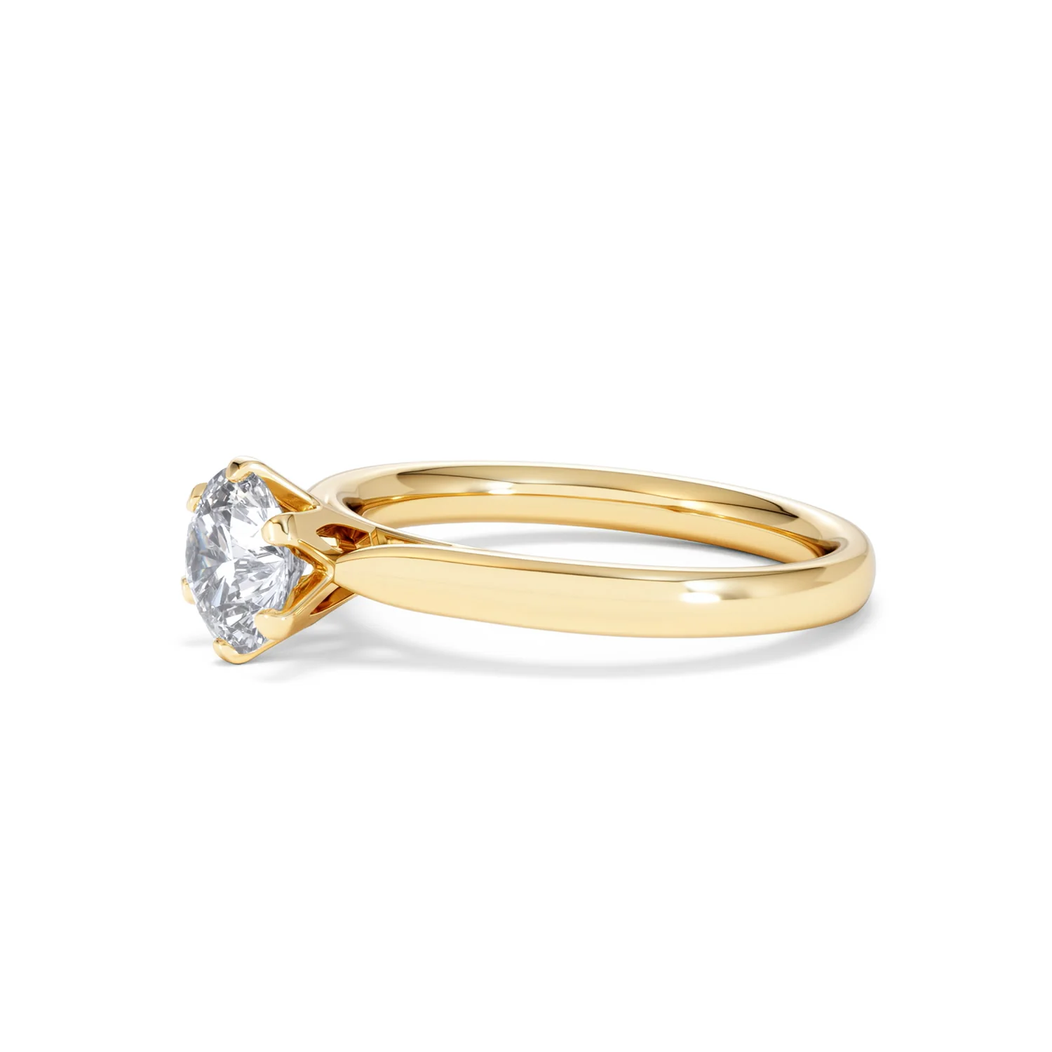 1 Carat Diamond Engagement Ring High Set Chloe Lab FVS1 18K Gold - Image 75