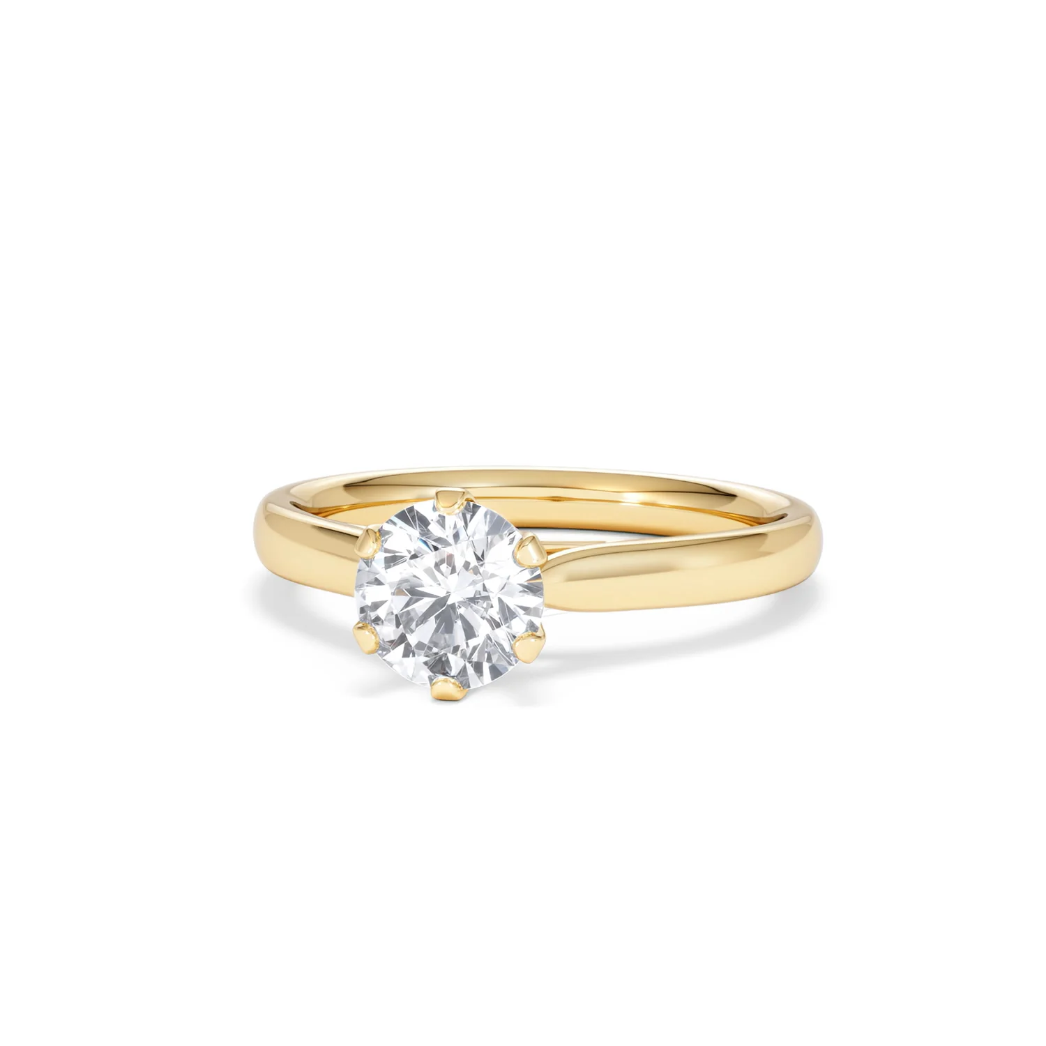 1 Carat Diamond Engagement Ring High Set Chloe Lab FVS1 18K Gold - Image 85