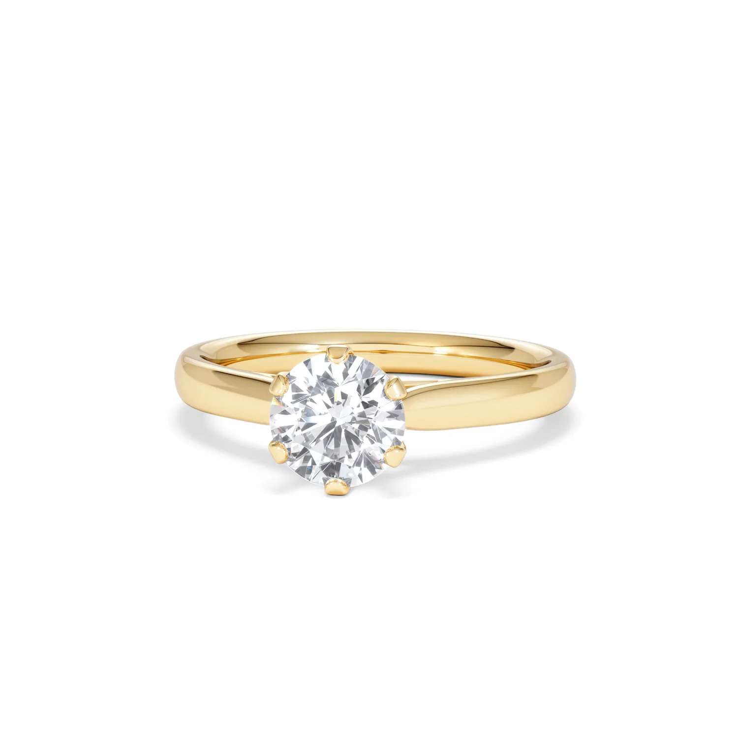 1 Carat Diamond Engagement Ring High Set Chloe Lab FVS1 18K Gold - Image 86