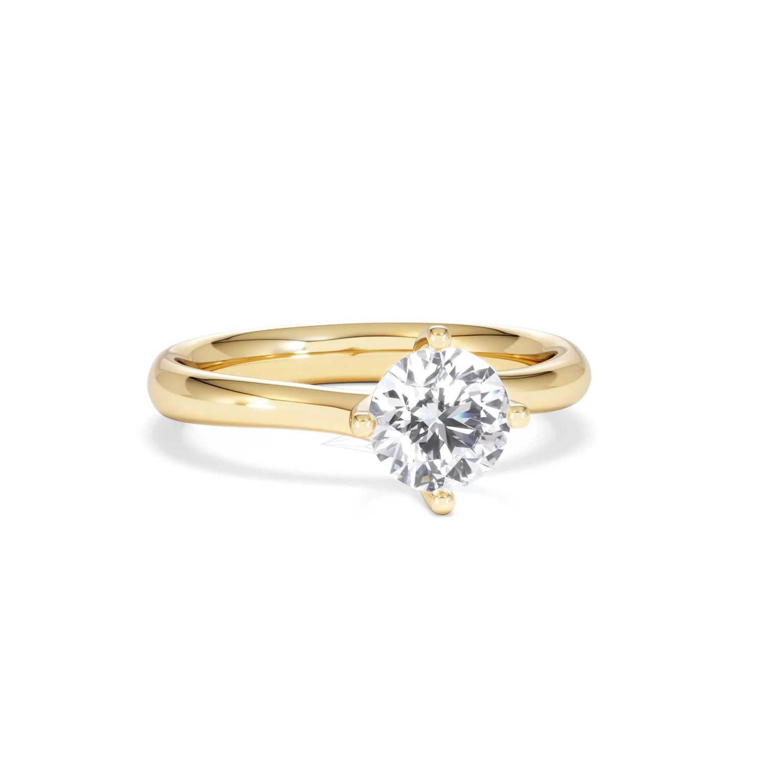 1 Carat Diamond Engagement Ring Lily Lab F/VS1 18K Gold IGI Certified - Image 11