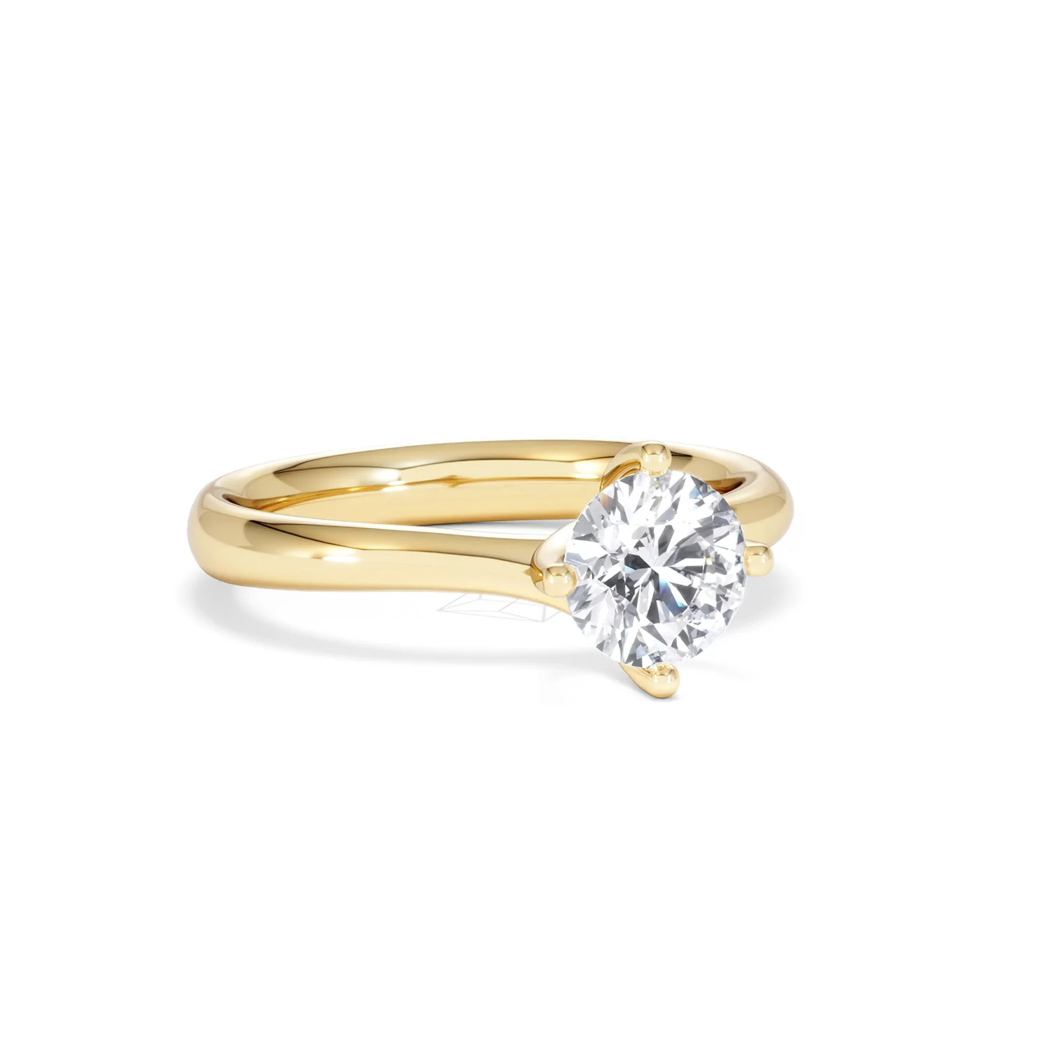 1 Carat Diamond Engagement Ring Lily Lab F/VS1 18K Gold IGI Certified - Image 13