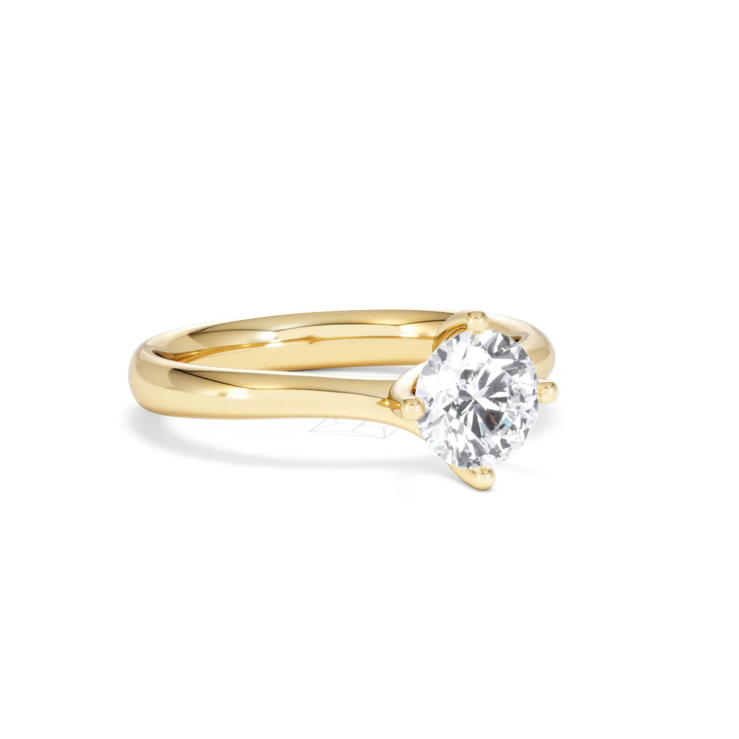 1 Carat Diamond Engagement Ring Lily Lab F/VS1 18K Gold IGI Certified - Image 14