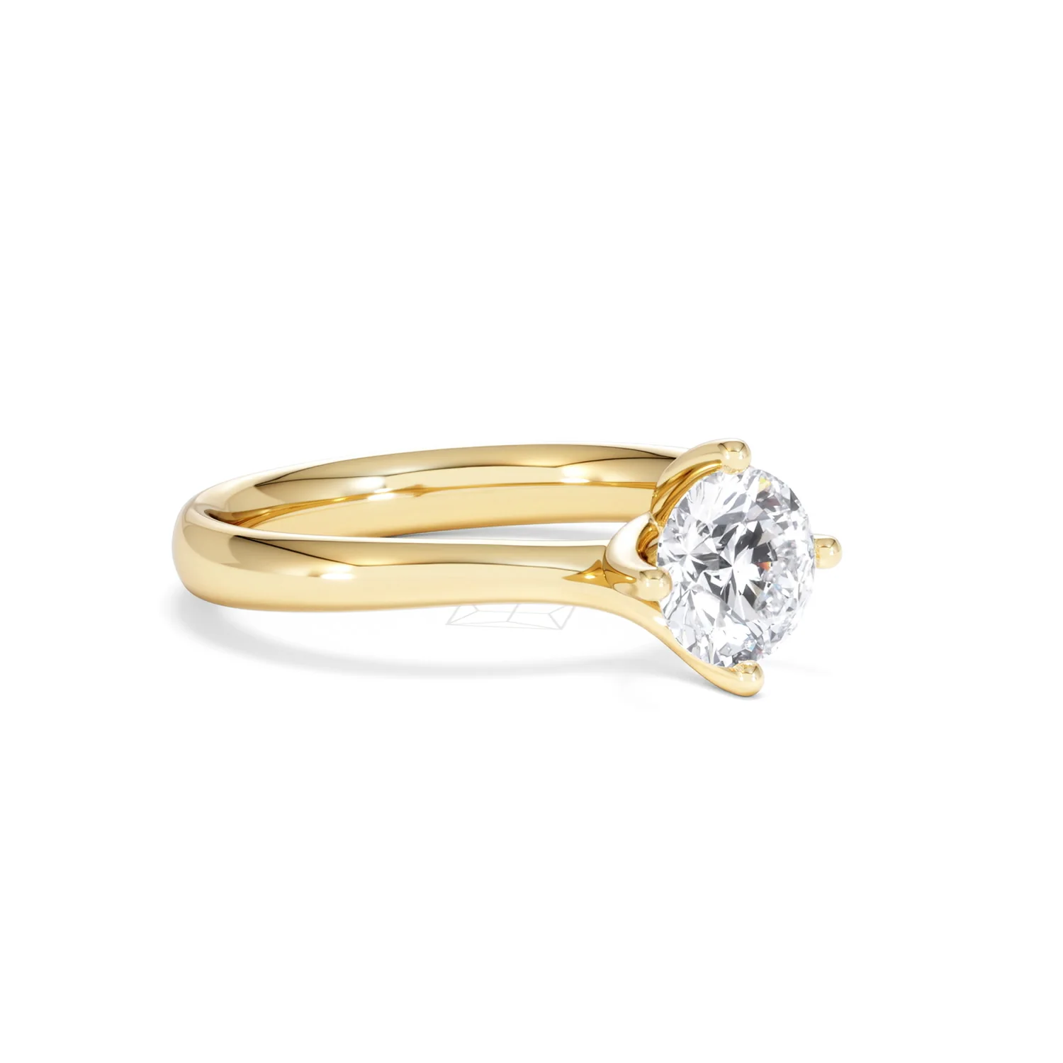 1 Carat Diamond Engagement Ring Lily Lab F/VS1 18K Gold IGI Certified - Image 16