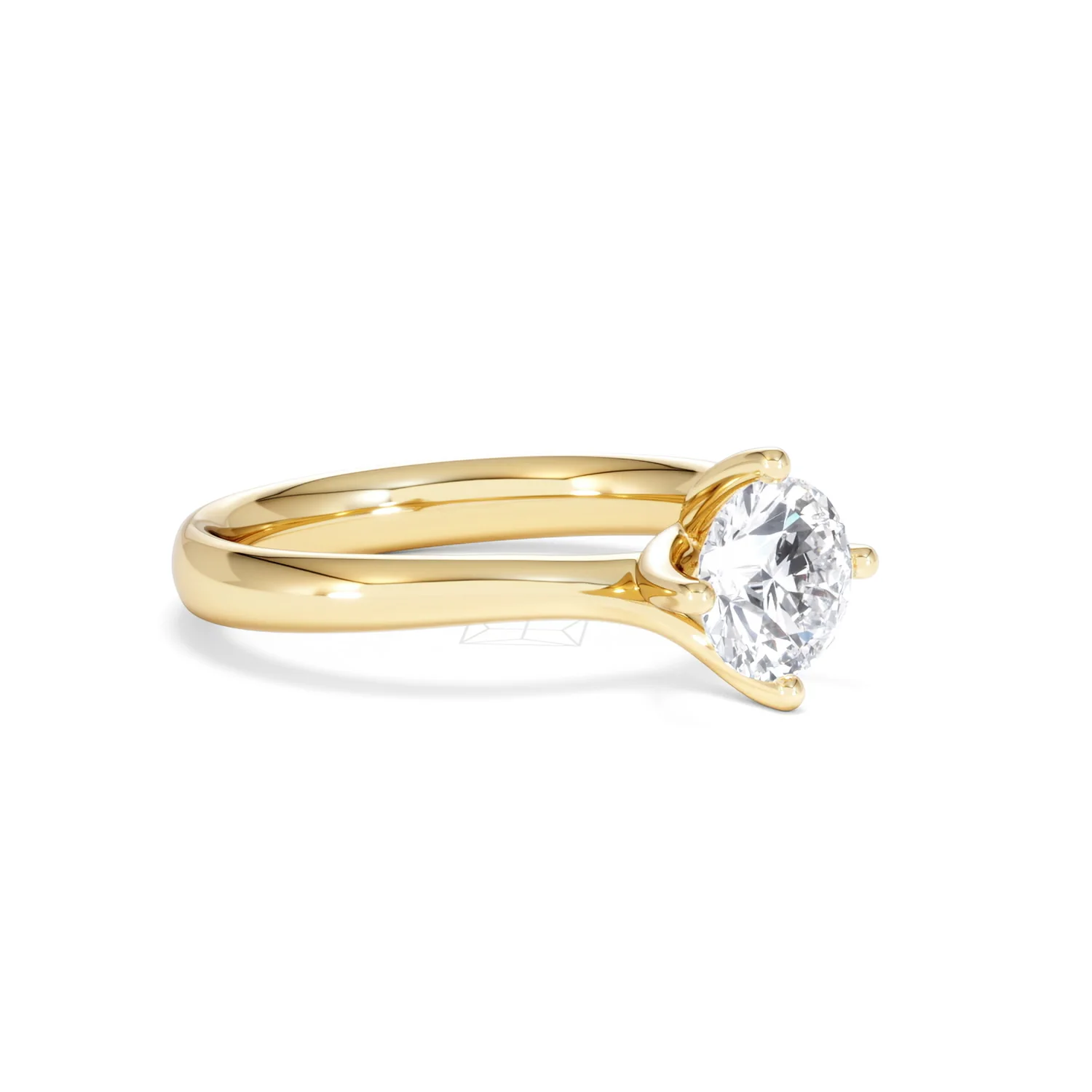 1 Carat Diamond Engagement Ring Lily Lab F/VS1 18K Gold IGI Certified - Image 17