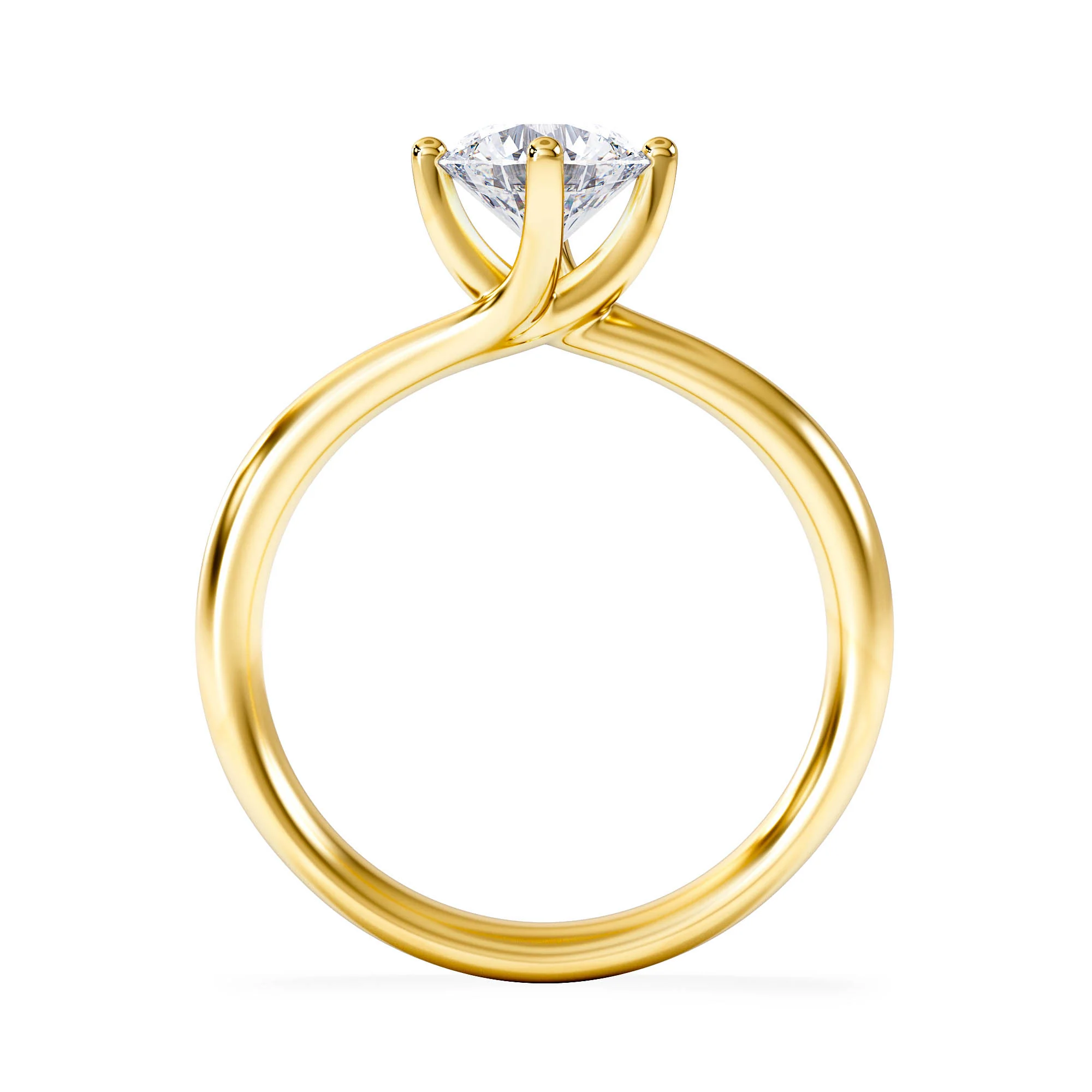 1 Carat Diamond Engagement Ring Lily Lab F/VS1 18K Gold IGI Certified - Image 3