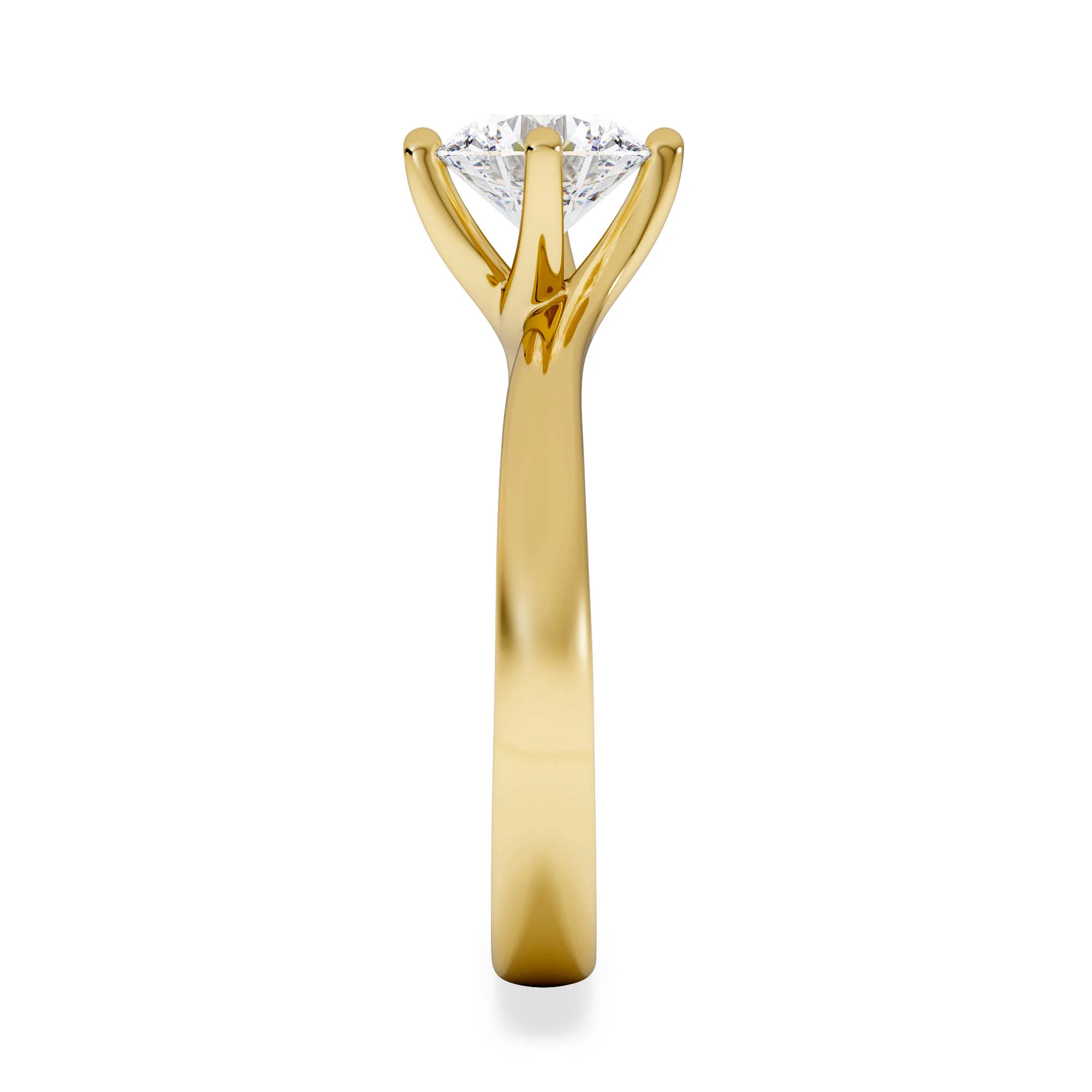 1 Carat Diamond Engagement Ring Lily Lab F/VS1 18K Gold IGI Certified - Image 5