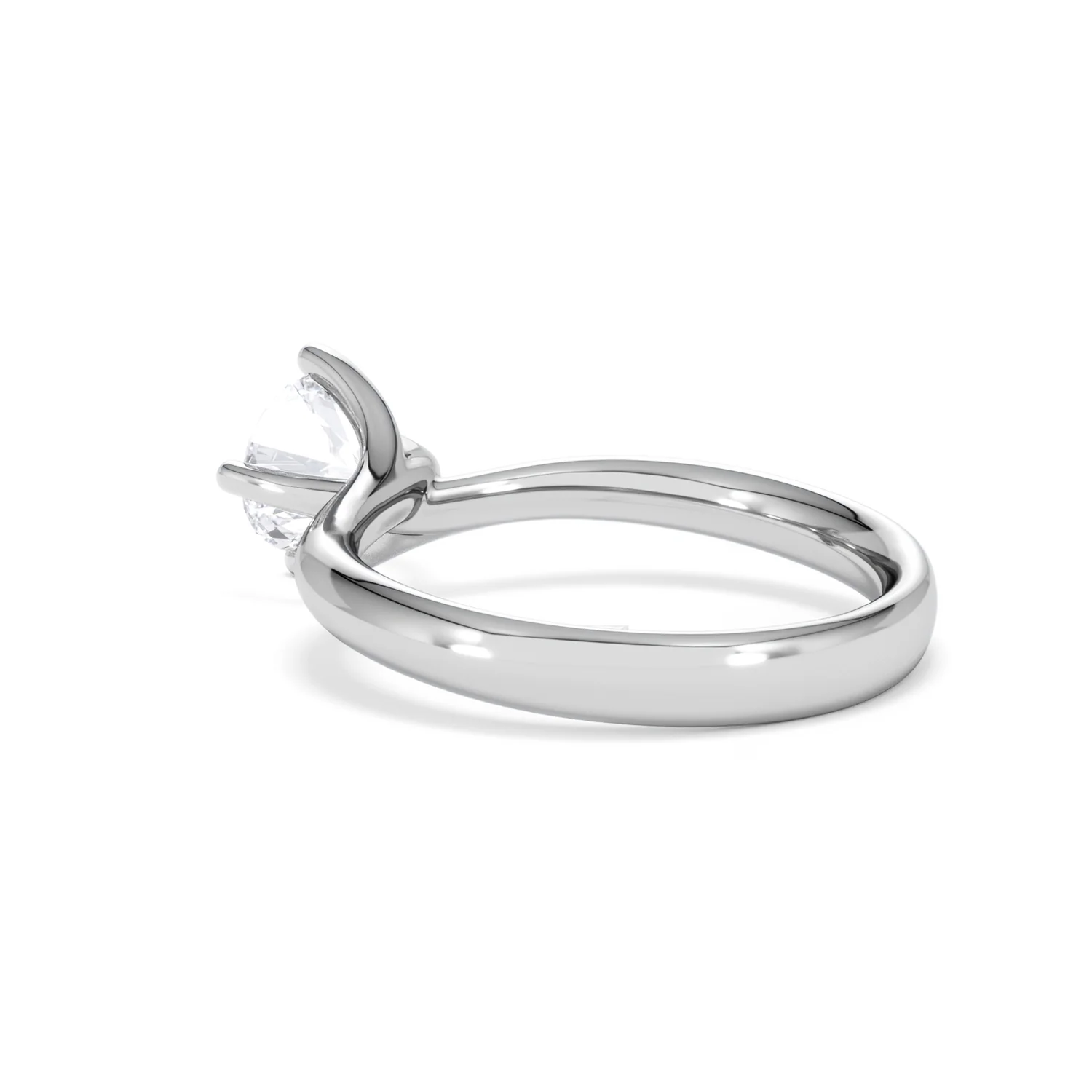 1 Carat Diamond Engagement Ring Lily Lab F/VS1 18K White Gold - Image 58