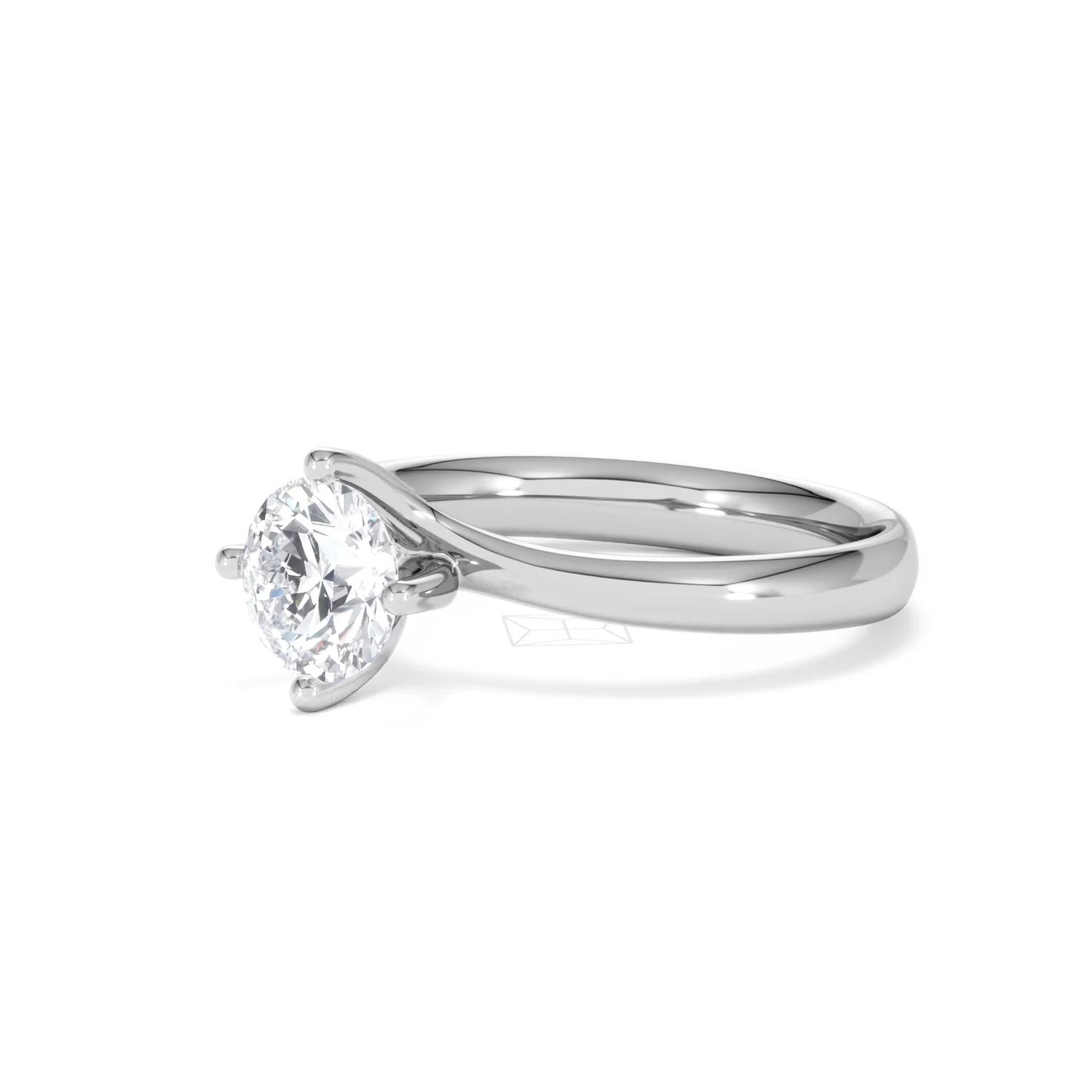 1 Carat Diamond Engagement Ring Lily Lab F/VS1 18K White Gold - Image 79