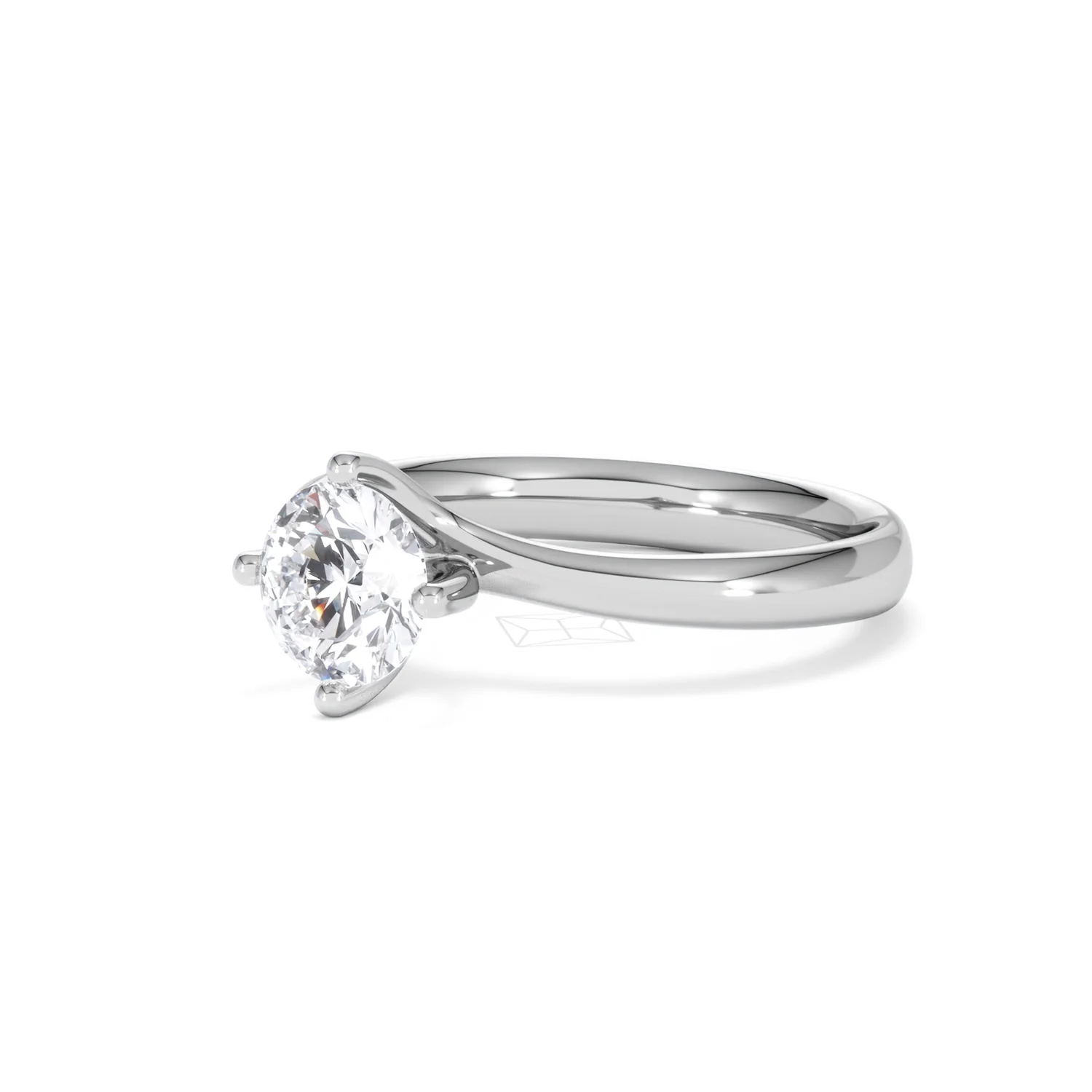 1 Carat Diamond Engagement Ring Lily Lab F/VS1 18K White Gold - Image 80
