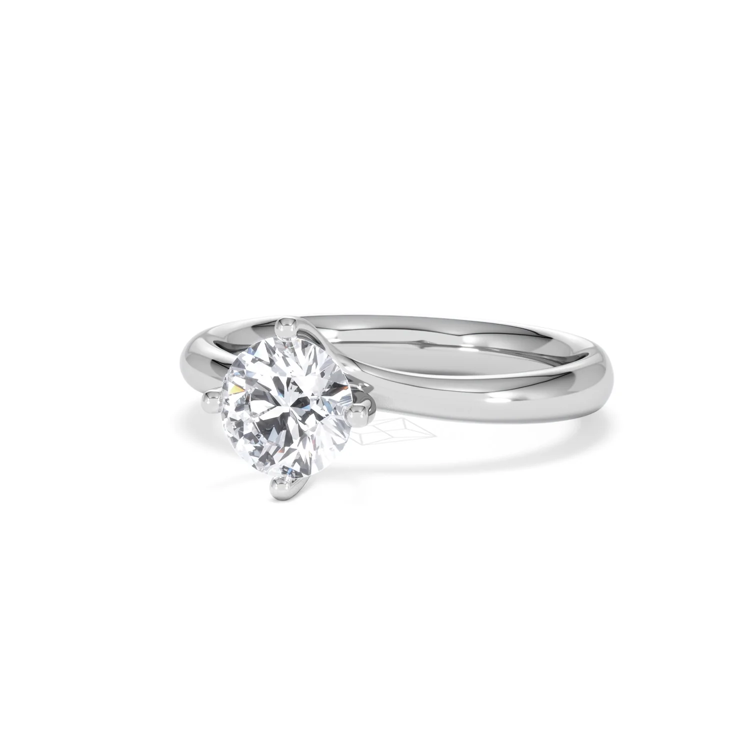 1 Carat Diamond Engagement Ring Lily Lab F/VS1 18K White Gold - Image 83