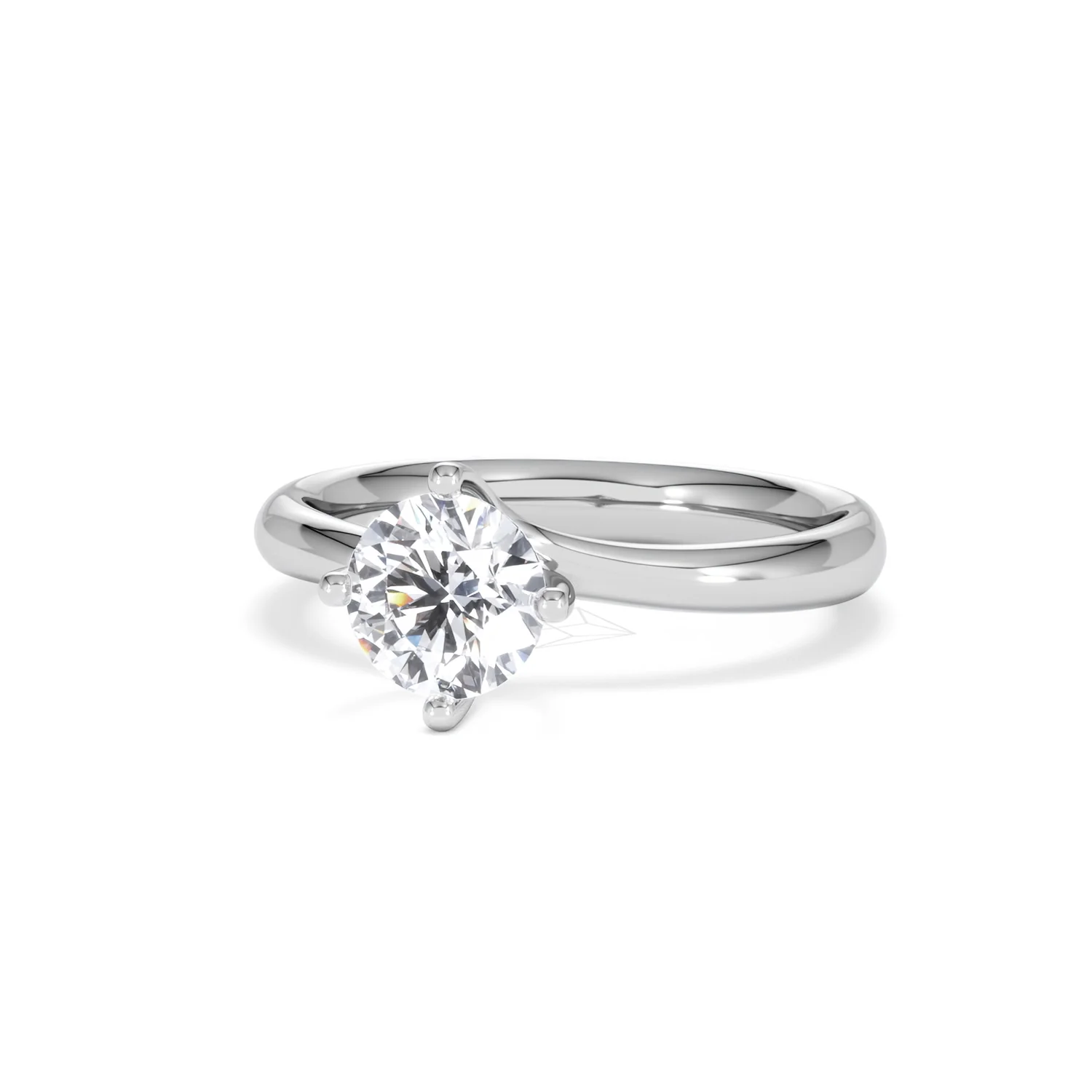 1 Carat Diamond Engagement Ring Lily Lab F/VS1 18K White Gold - Image 84