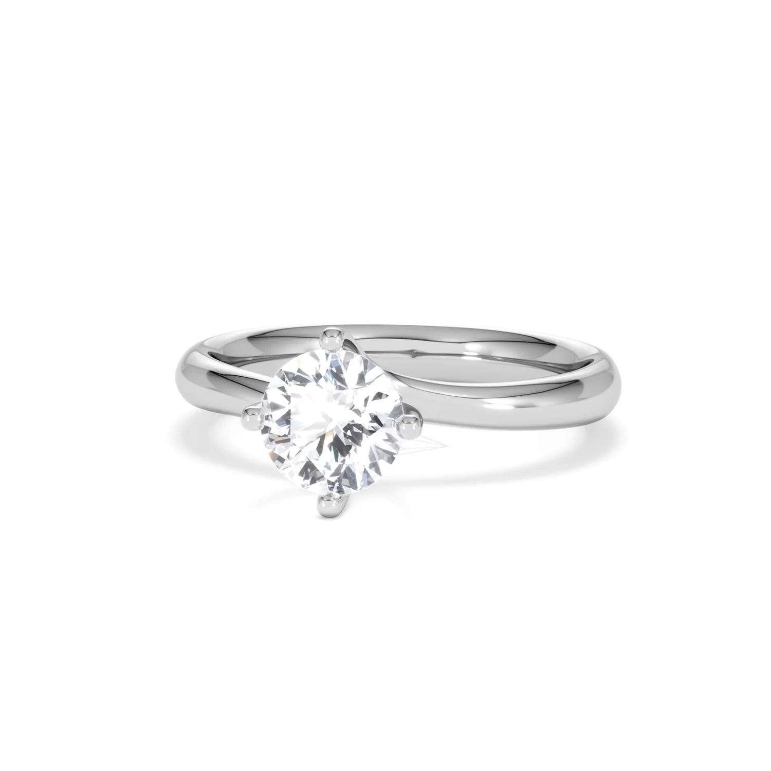 1 Carat Diamond Engagement Ring Lily Lab F/VS1 18K White Gold - Image 85