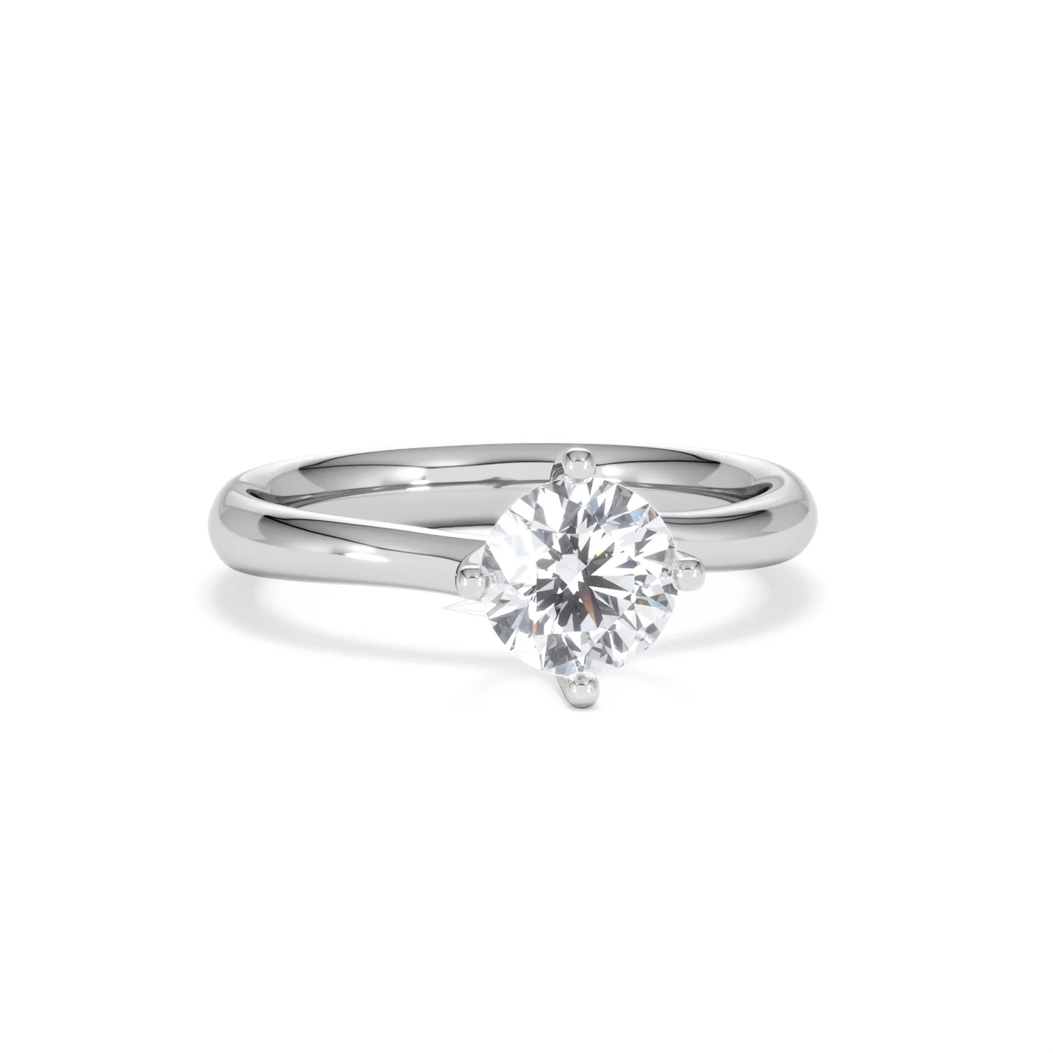 1 Carat Diamond Engagement Ring Lily Lab F/VS1 Platinum IGI Certified - Image 10