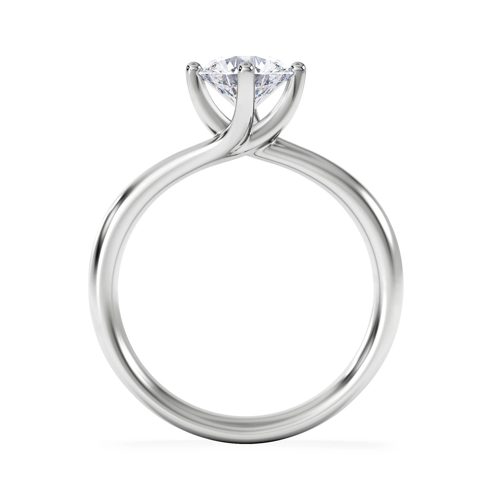 1 Carat Diamond Engagement Ring Lily Lab F/VS1 Platinum IGI Certified - Image 3