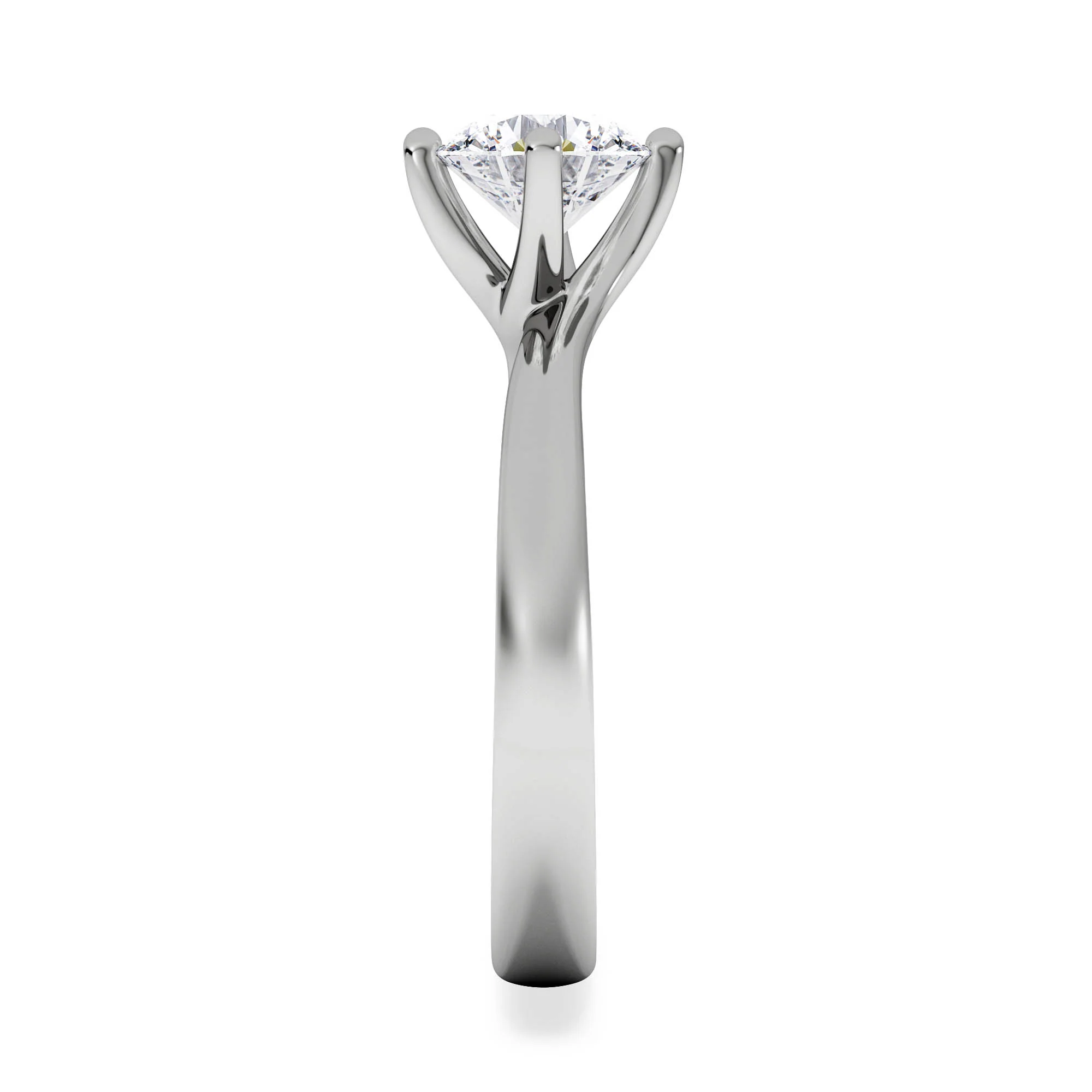1 Carat Diamond Engagement Ring Lily Lab F/VS1 Platinum IGI Certified - Image 5