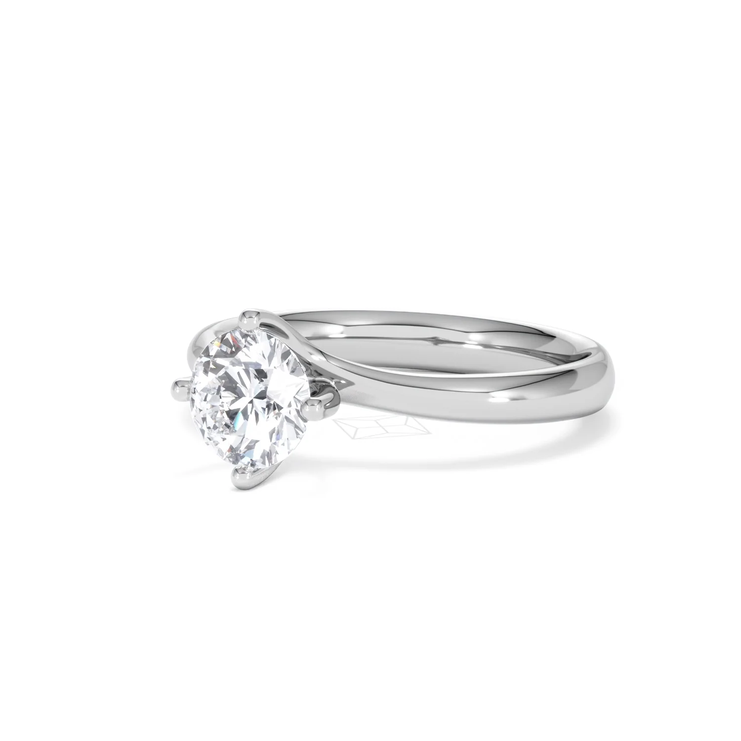 1 Carat Diamond Engagement Ring Lily Lab F/VS1 Platinum IGI Certified - Image 81