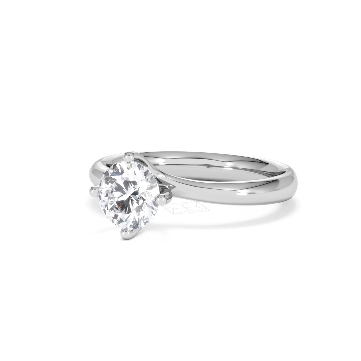 1 Carat Diamond Engagement Ring Lily Lab F/VS1 Platinum IGI Certified - Image 82