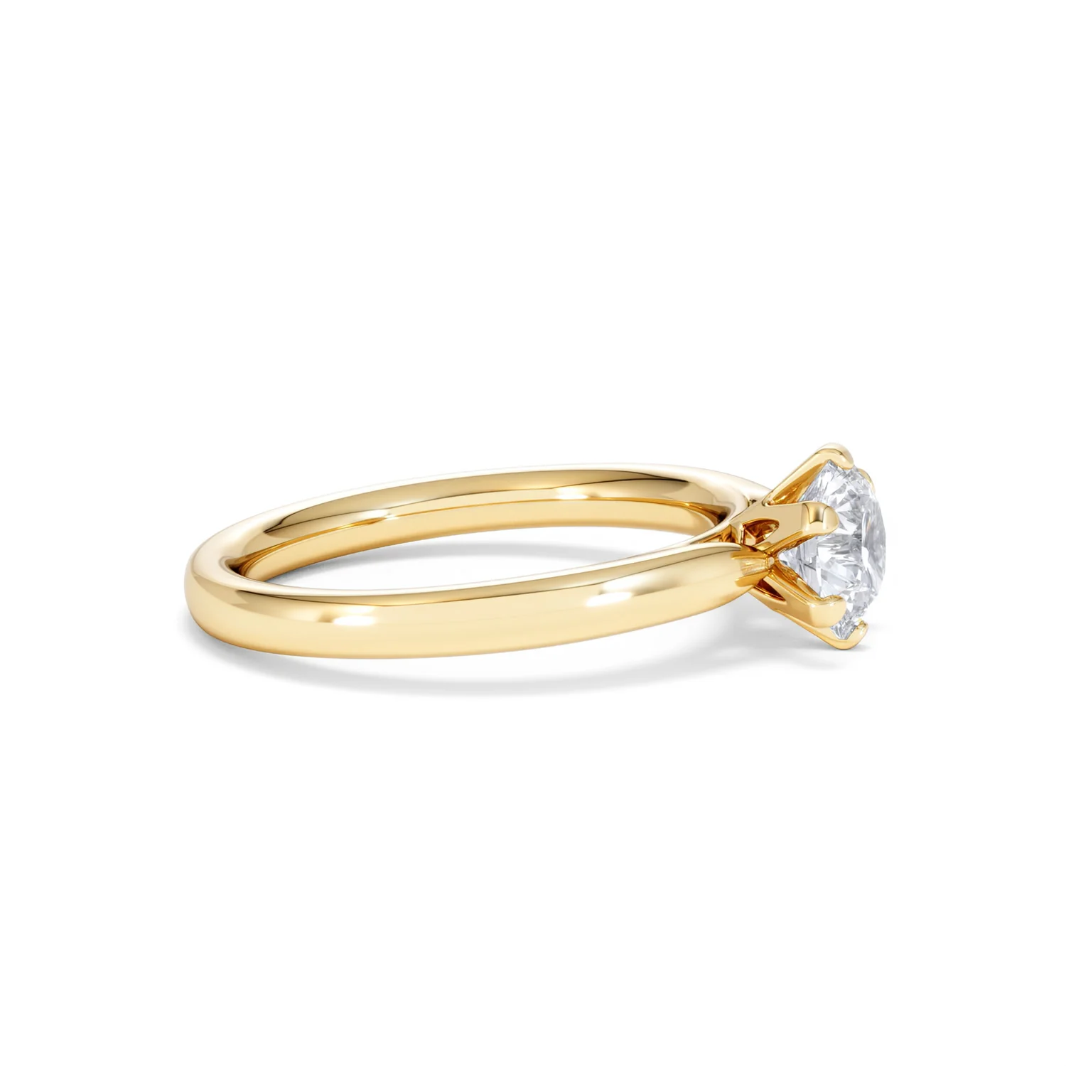 1 Carat Diamond Engagement Ring Low Set Chloe Lab F/VS1 18K Gold - Image 24