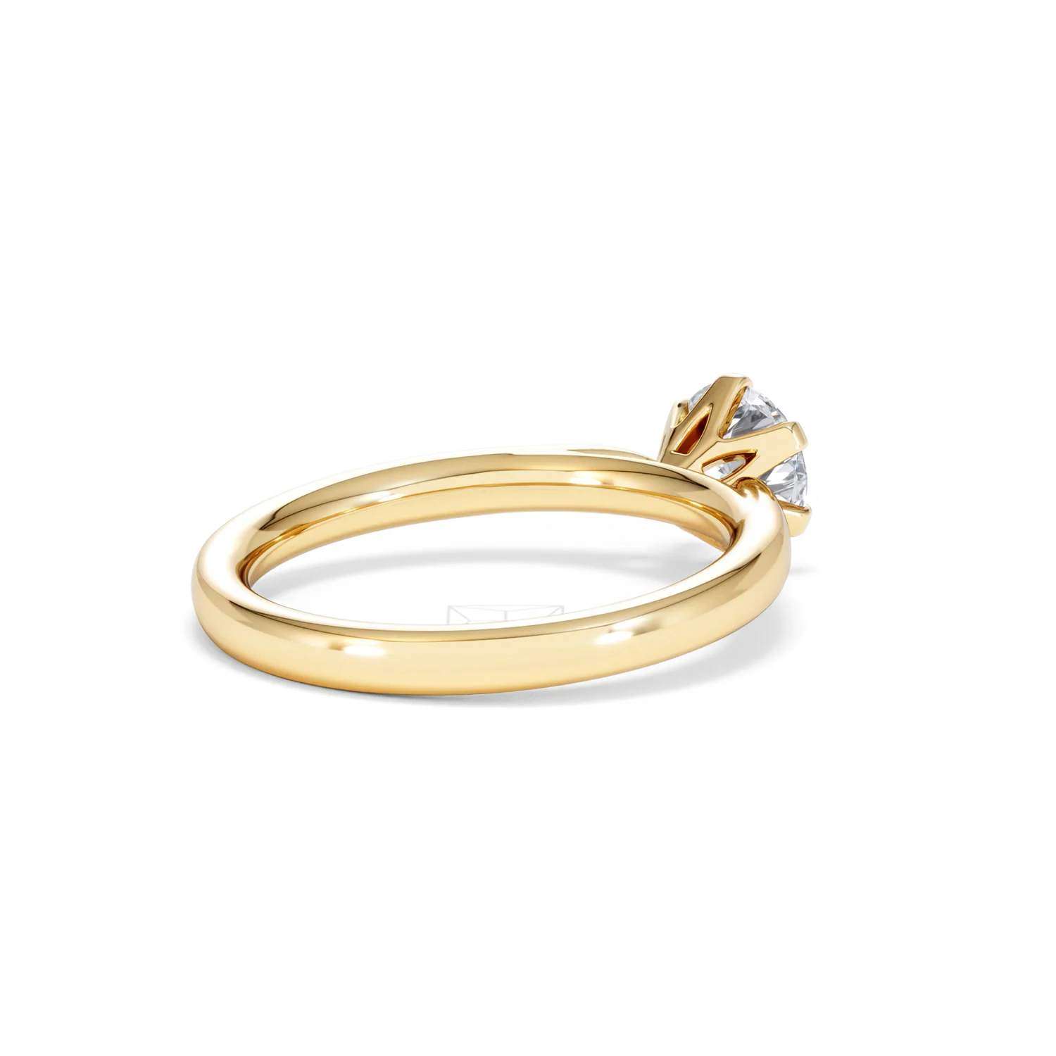 1 Carat Diamond Engagement Ring Low Set Chloe Lab F/VS1 18K Gold - Image 38