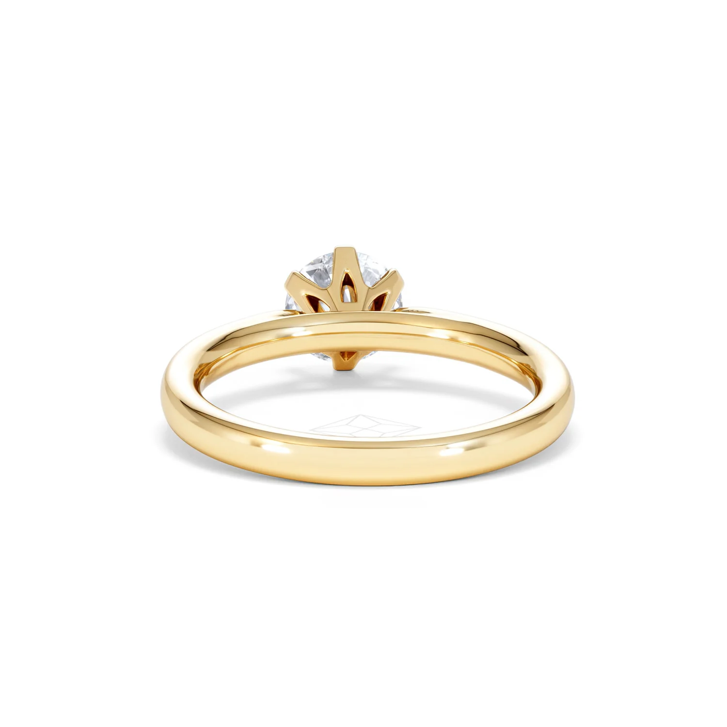 1 Carat Diamond Engagement Ring Low Set Chloe Lab F/VS1 18K Gold - Image 49