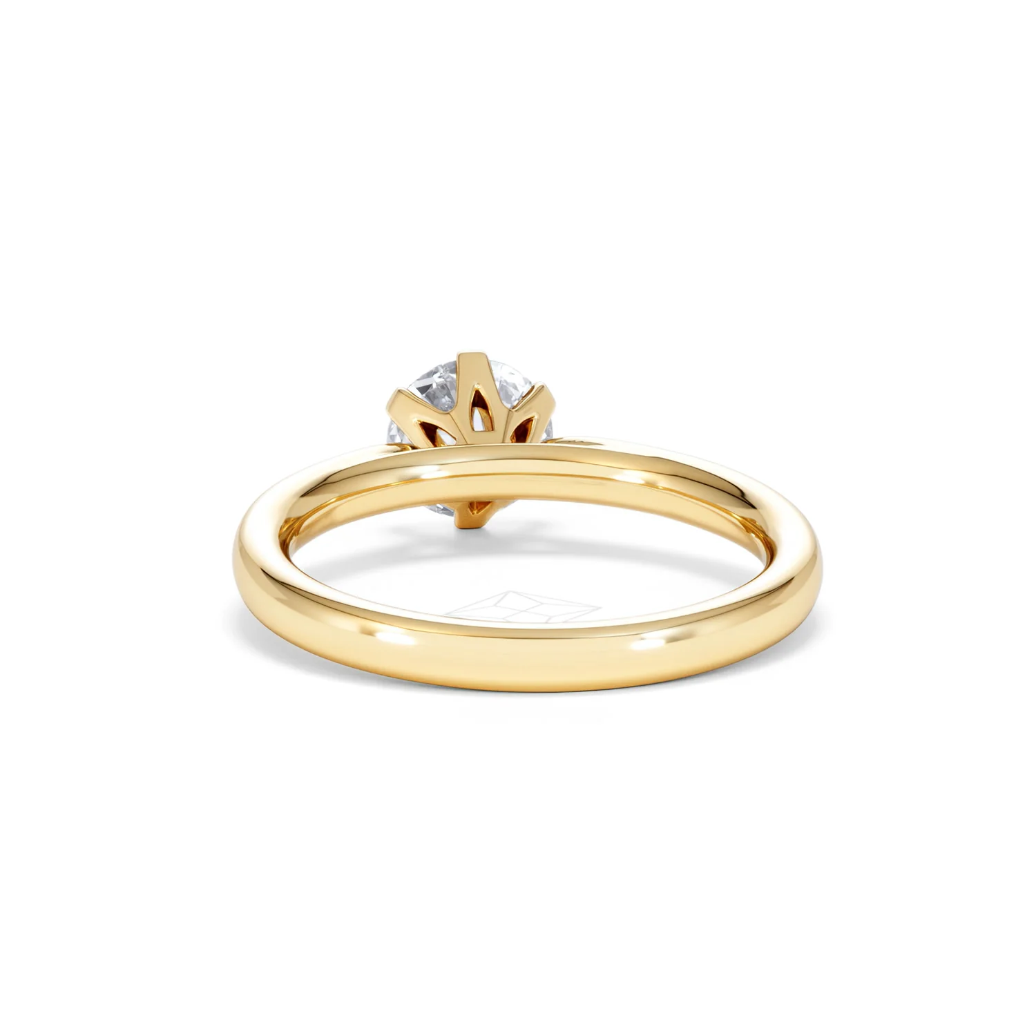 1 Carat Diamond Engagement Ring Low Set Chloe Lab F/VS1 18K Gold - Image 50