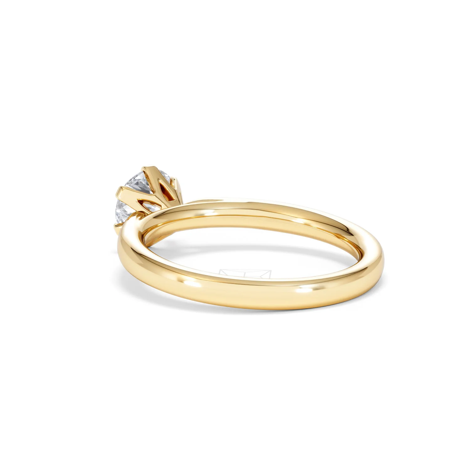 1 Carat Diamond Engagement Ring Low Set Chloe Lab F/VS1 18K Gold - Image 57