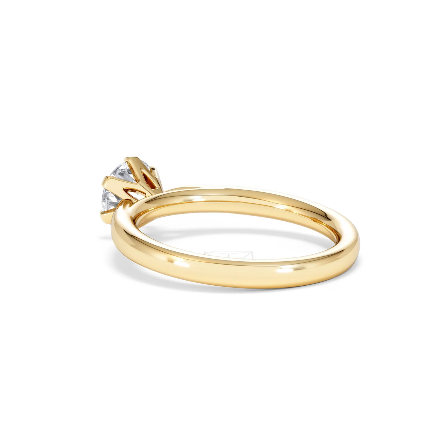 1 Carat Diamond Engagement Ring Low Set Chloe Lab F/VS1 18K Gold - Image 58