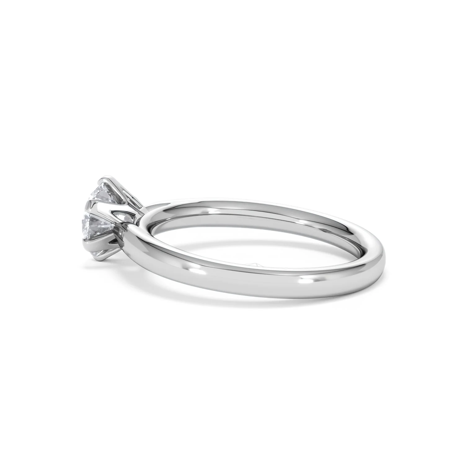 1 Carat Diamond Engagement Ring Low Set Chloe Lab F/VS1 18K White Gold - Image 64