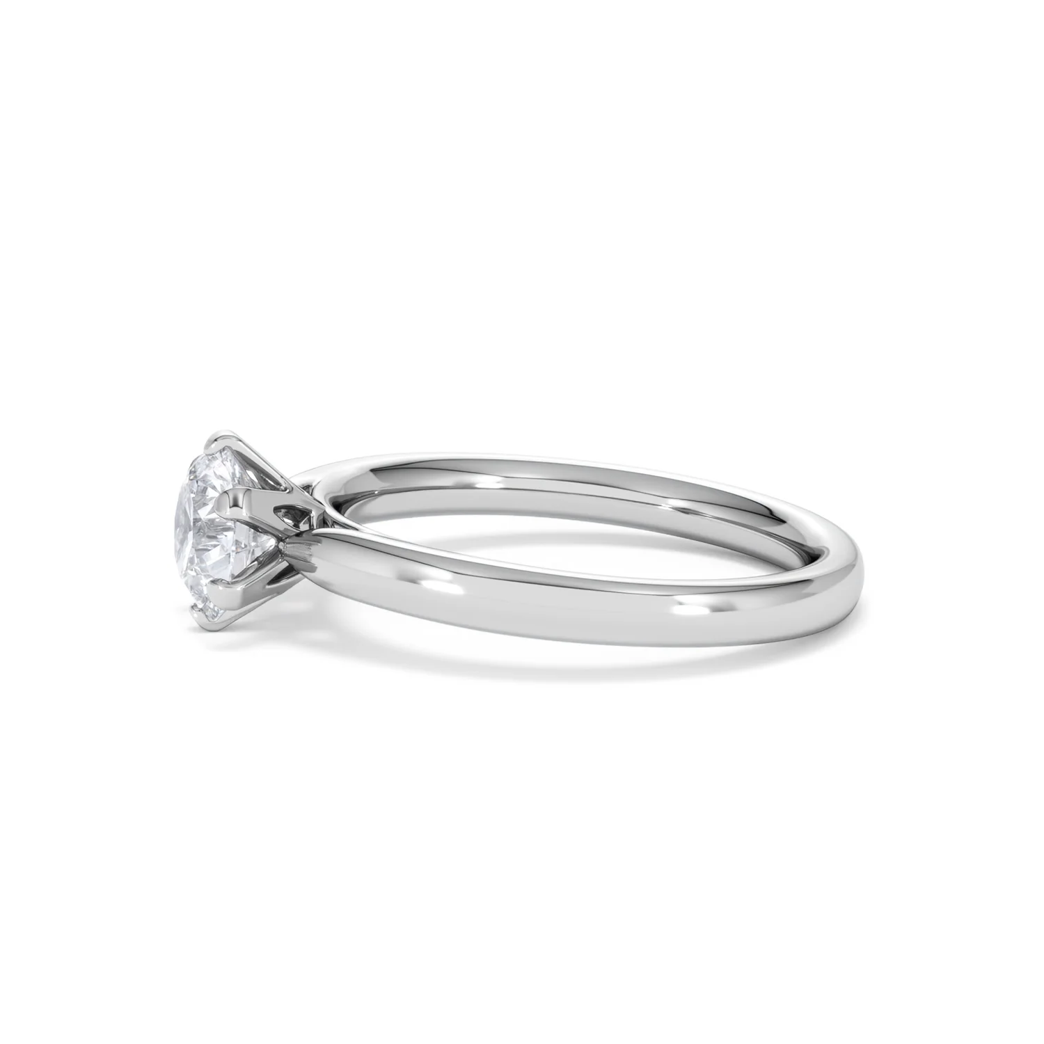 1 Carat Diamond Engagement Ring Low Set Chloe Lab F/VS1 18K White Gold - Image 71
