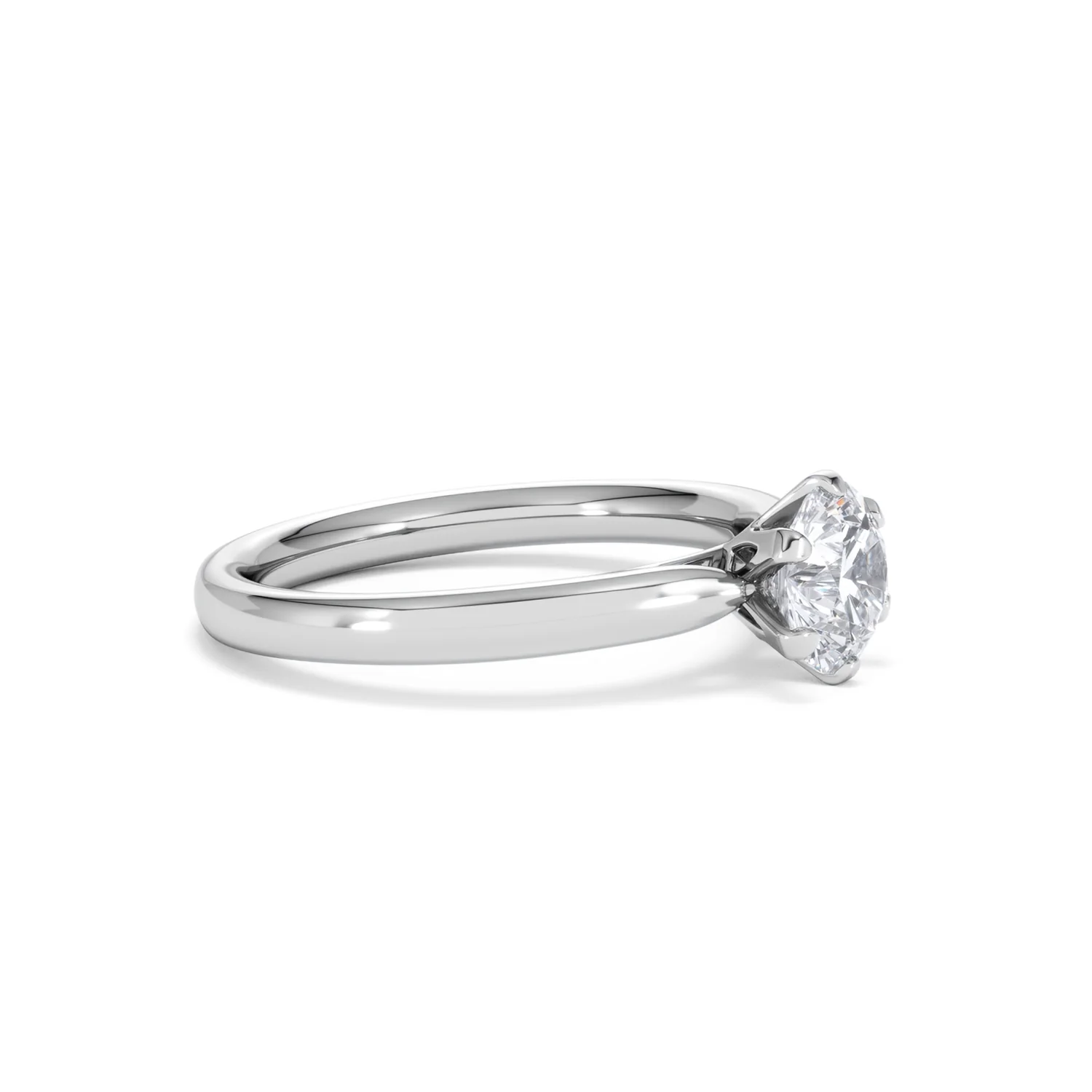 1 Carat Diamond Engagement Ring Low Set Chloe Lab F/VS1 Platinum - Image 21