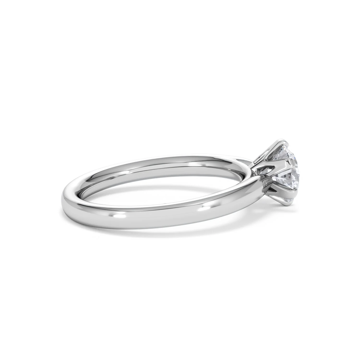 1 Carat Diamond Engagement Ring Low Set Chloe Lab F/VS1 Platinum - Image 30