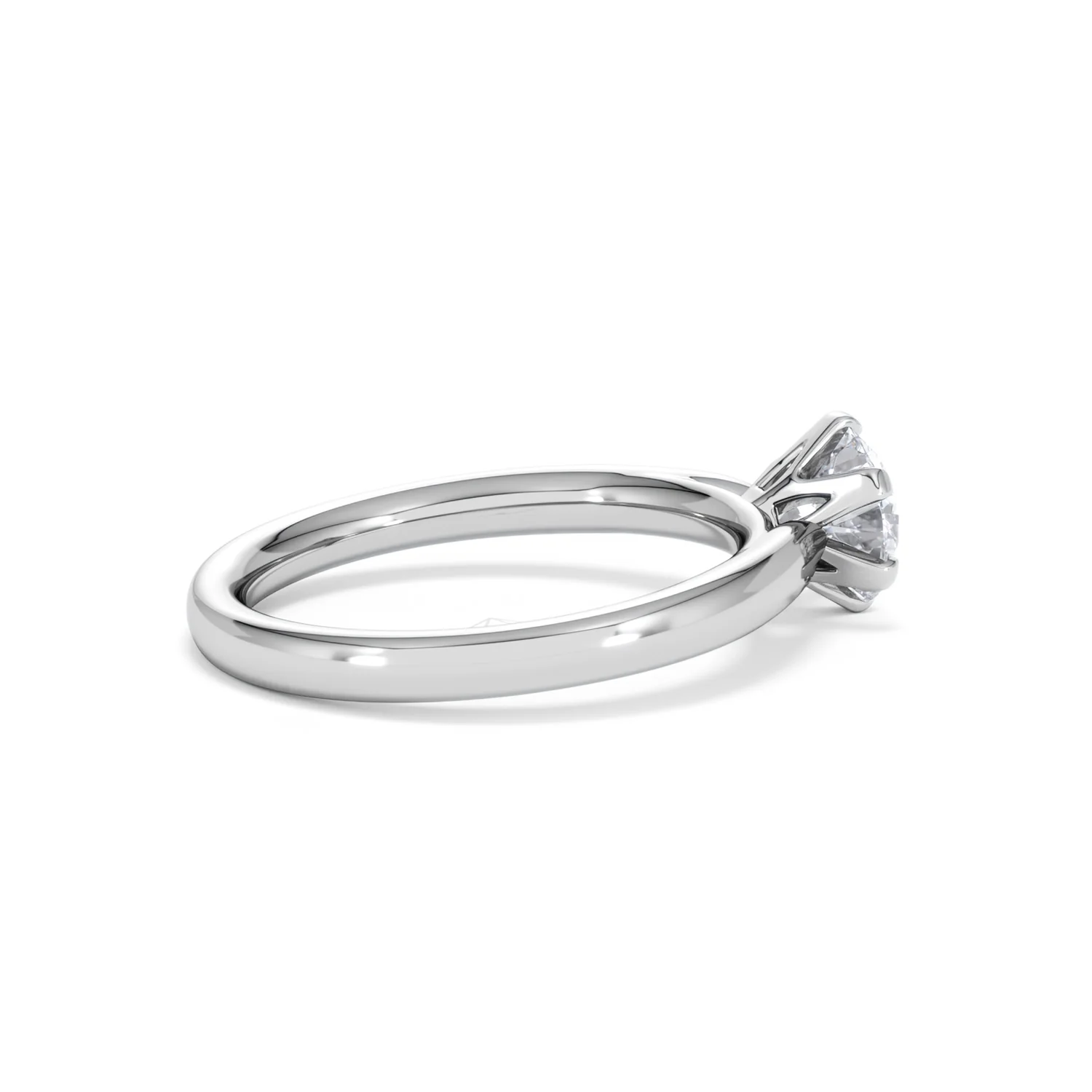 1 Carat Diamond Engagement Ring Low Set Chloe Lab F/VS1 Platinum - Image 32