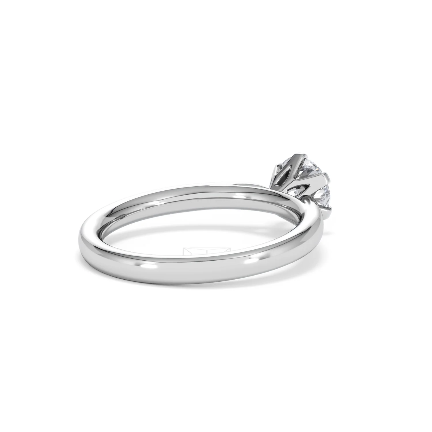 1 Carat Diamond Engagement Ring Low Set Chloe Lab F/VS1 Platinum - Image 38