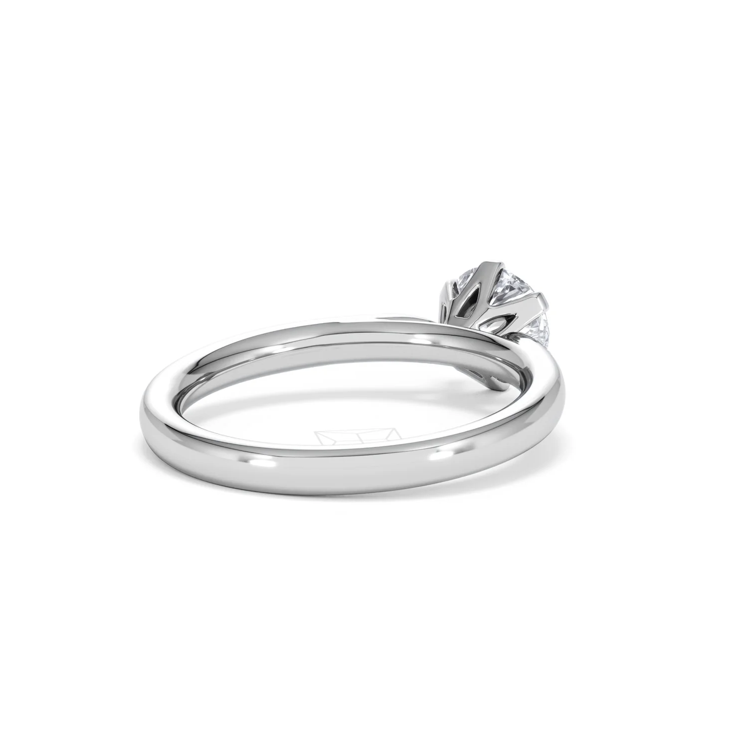 1 Carat Diamond Engagement Ring Low Set Chloe Lab F/VS1 Platinum - Image 40