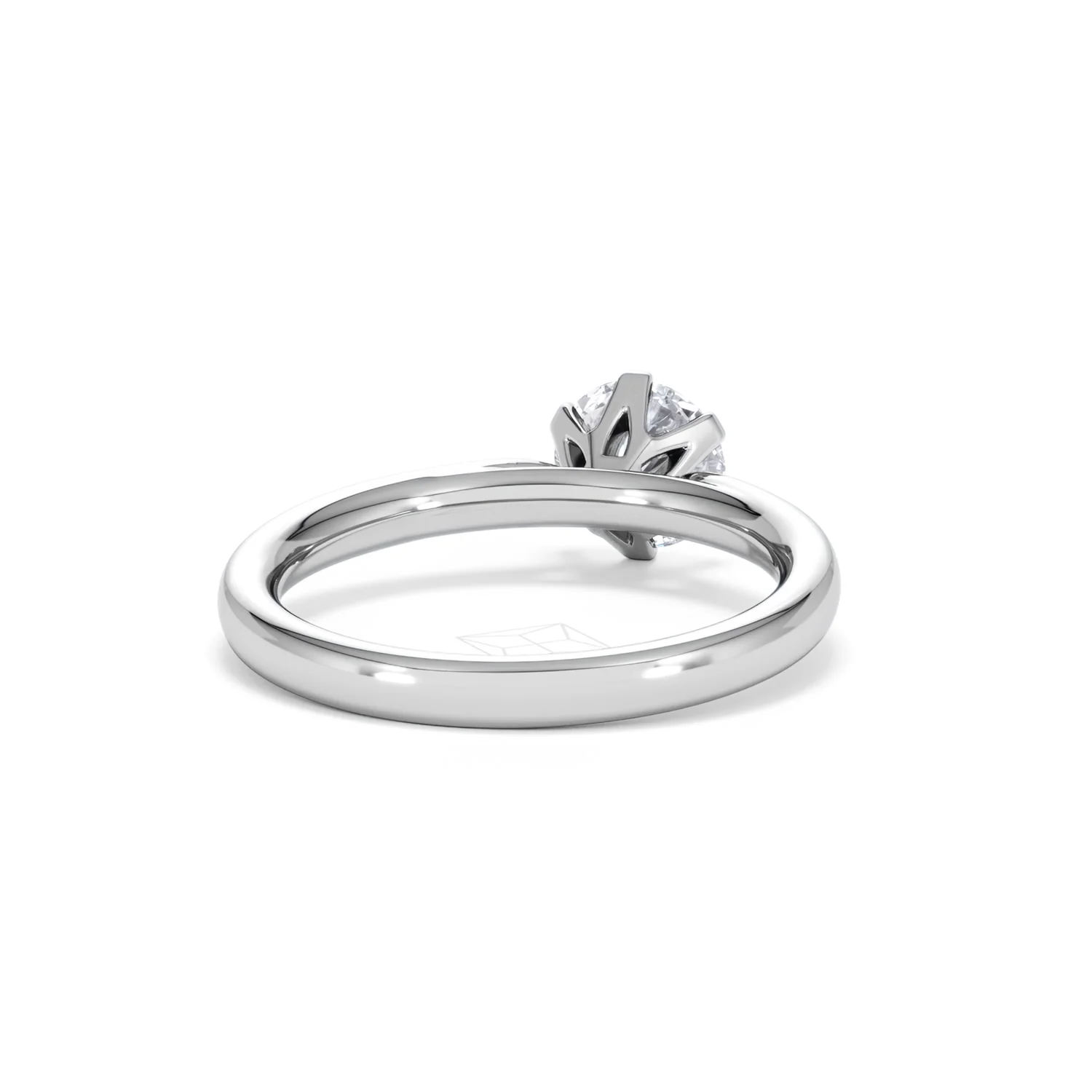1 Carat Diamond Engagement Ring Low Set Chloe Lab F/VS1 Platinum - Image 44