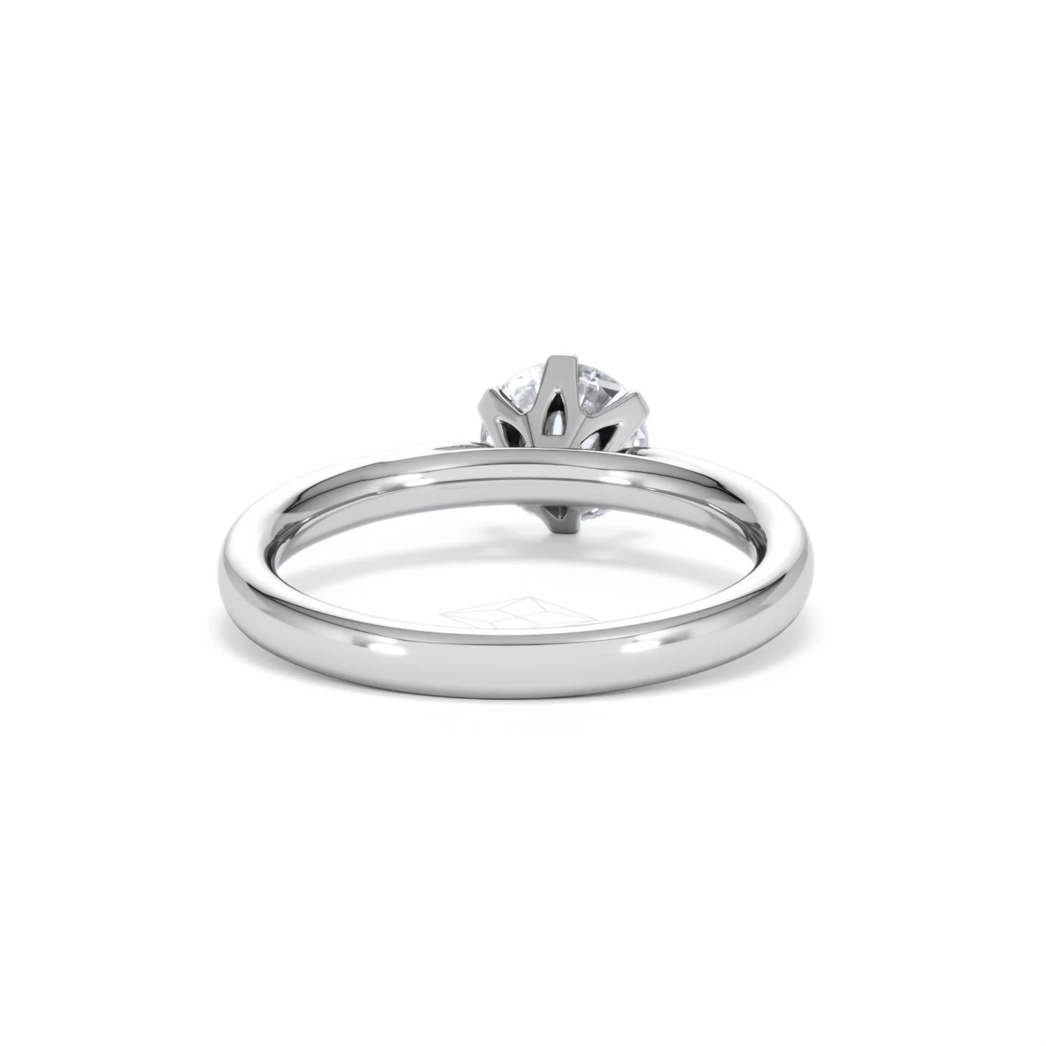 1 Carat Diamond Engagement Ring Low Set Chloe Lab F/VS1 Platinum - Image 46