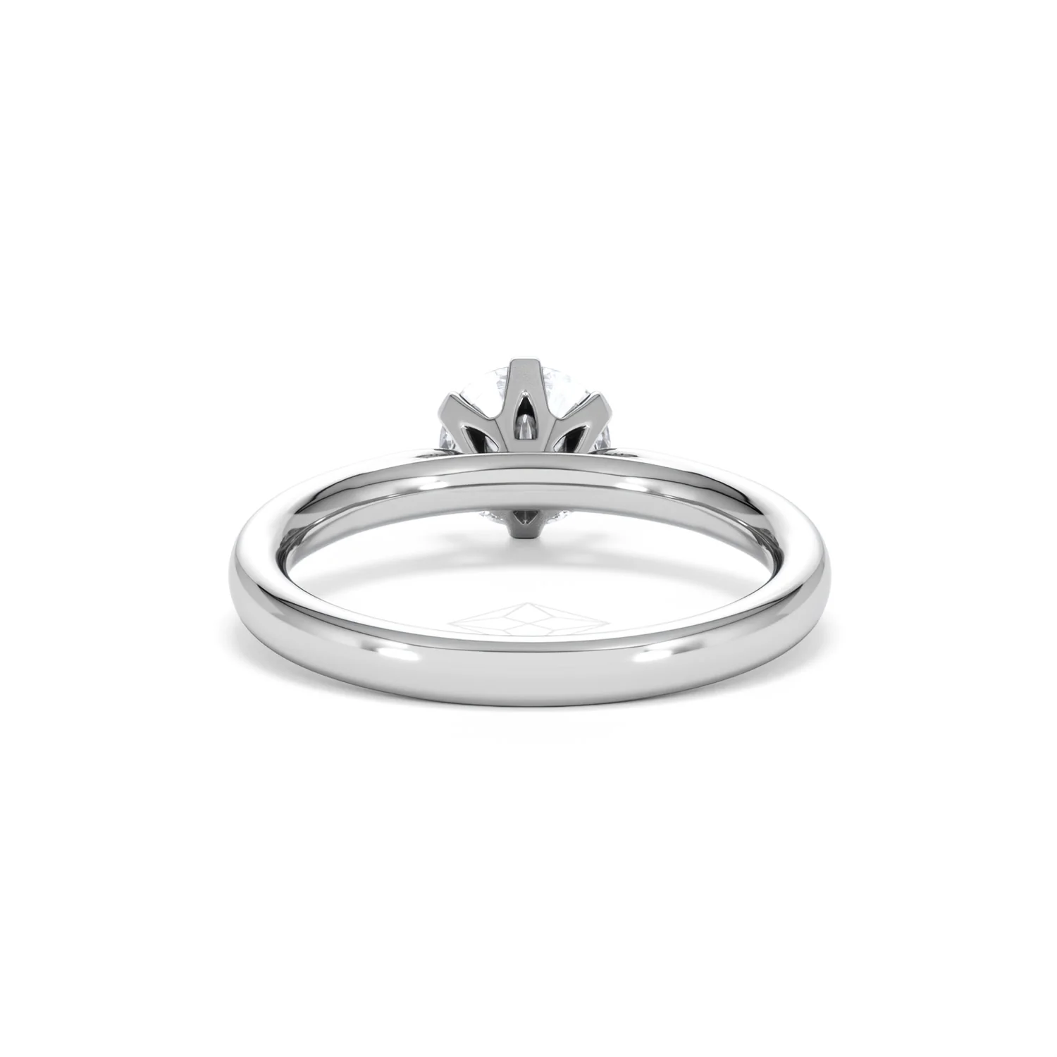 1 Carat Diamond Engagement Ring Low Set Chloe Lab F/VS1 Platinum - Image 48