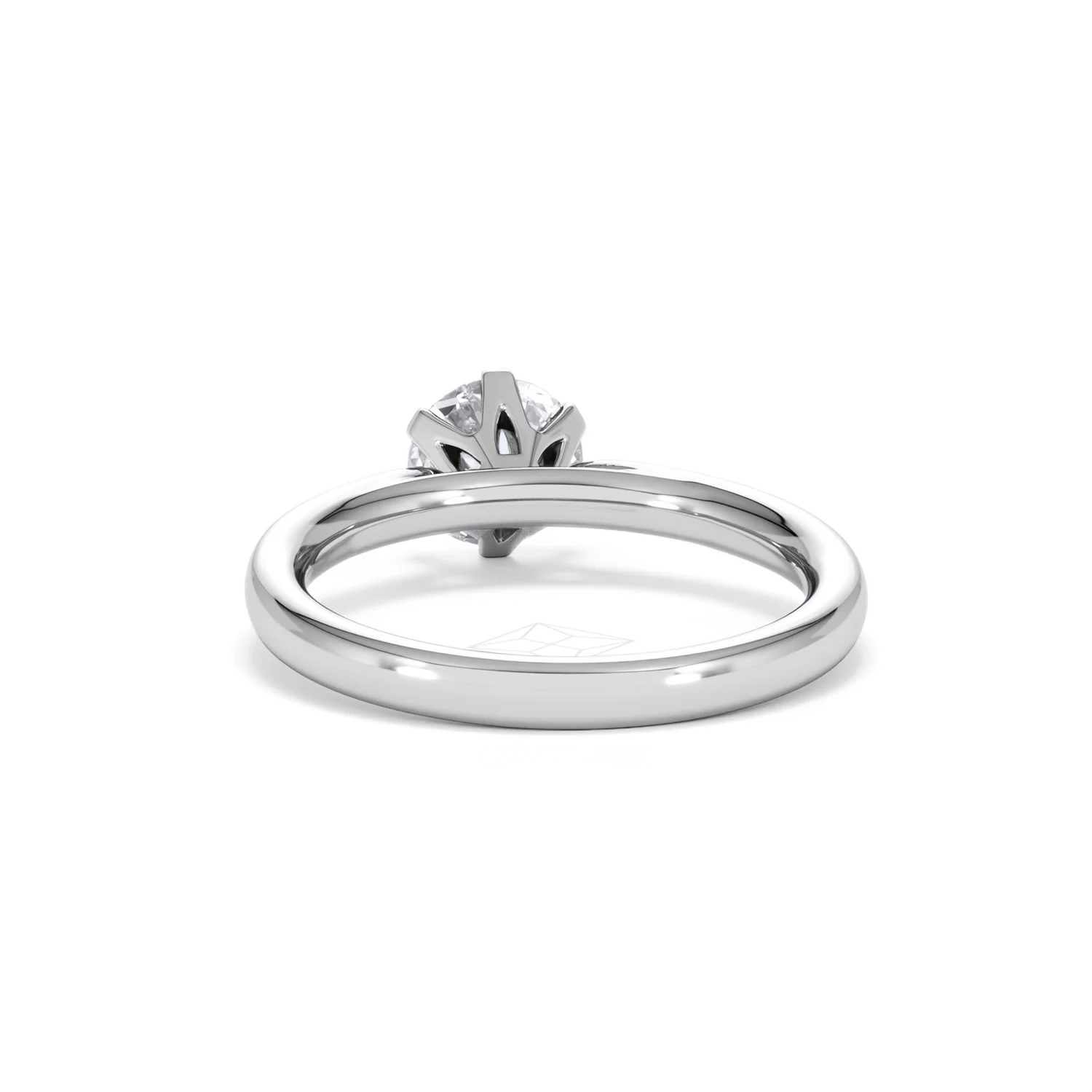 1 Carat Diamond Engagement Ring Low Set Chloe Lab F/VS1 Platinum - Image 50