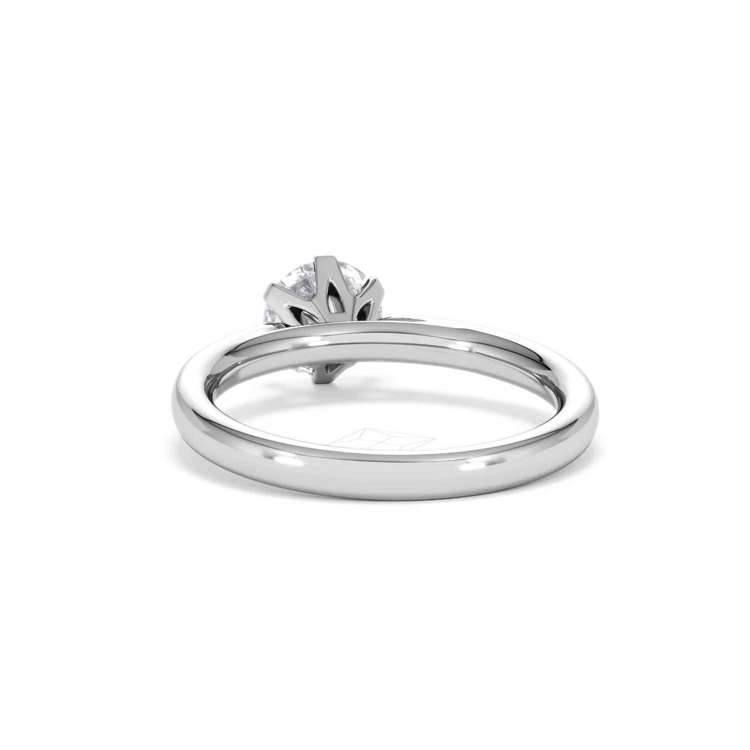 1 Carat Diamond Engagement Ring Low Set Chloe Lab F/VS1 Platinum - Image 51
