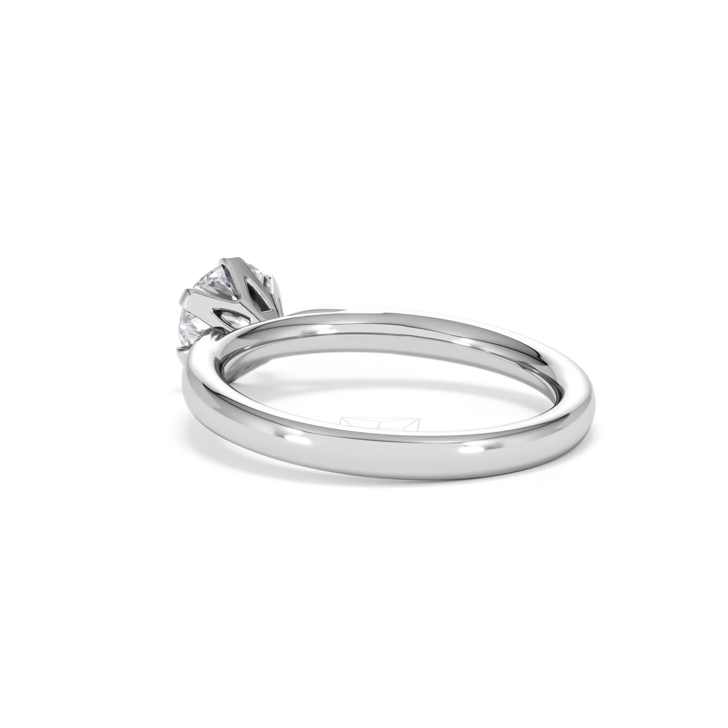 1 Carat Diamond Engagement Ring Low Set Chloe Lab F/VS1 Platinum - Image 57