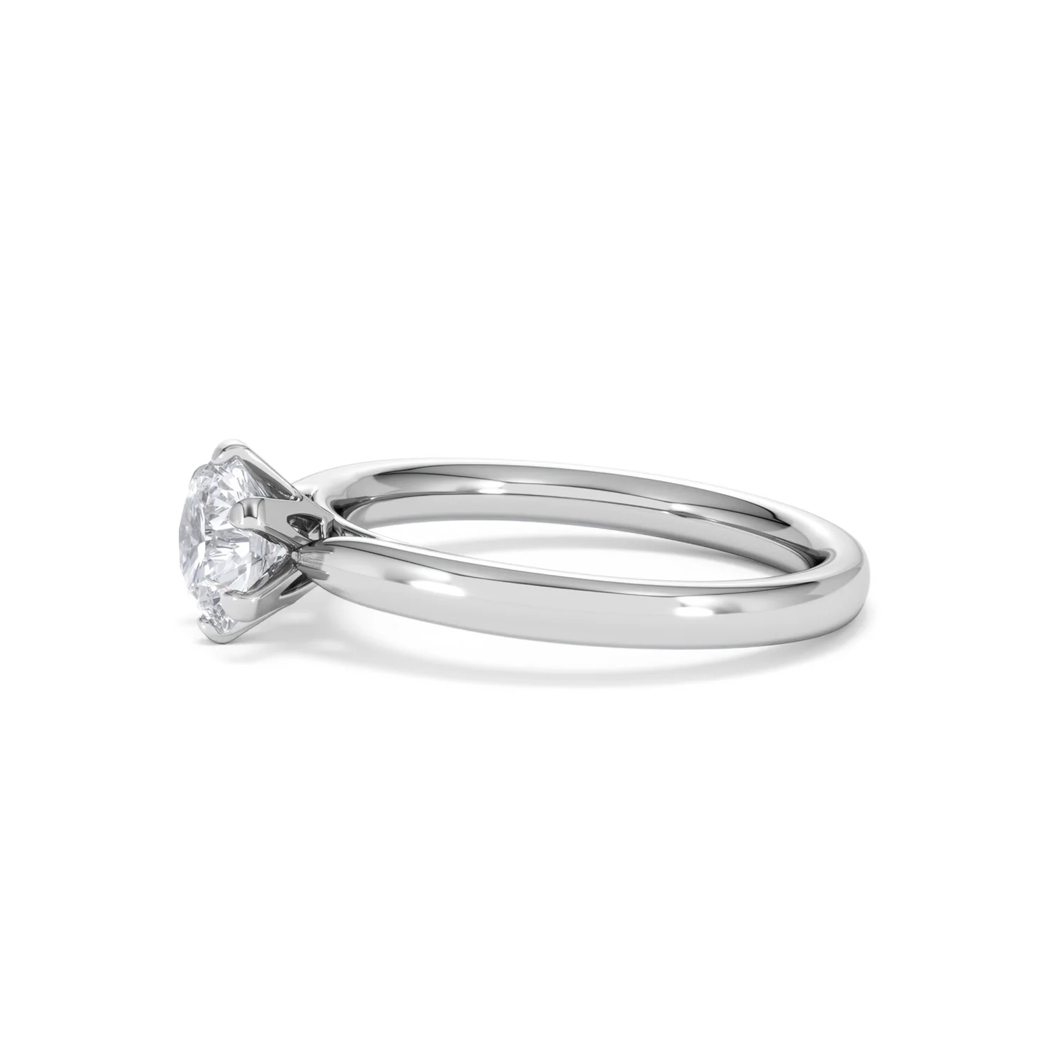 1 Carat Diamond Engagement Ring Low Set Chloe Lab F/VS1 Platinum - Image 72