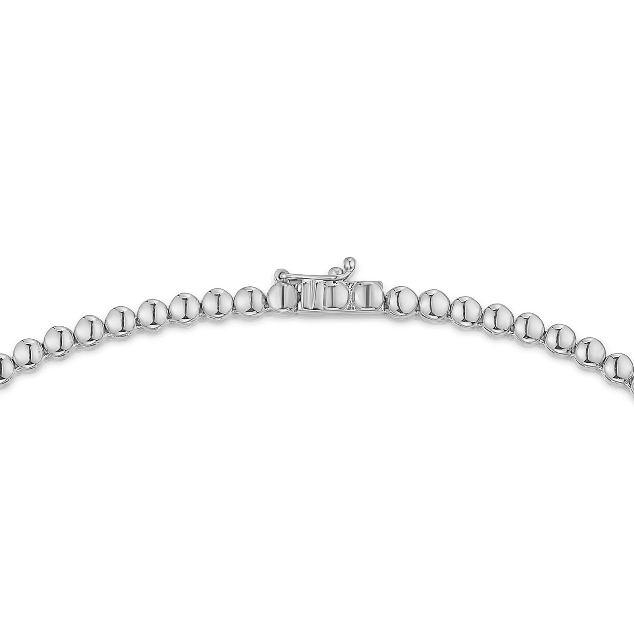 10.00ct Lab Diamond Tennis Necklace 3/4 Set in 9K White Gold F/VS - Image 5