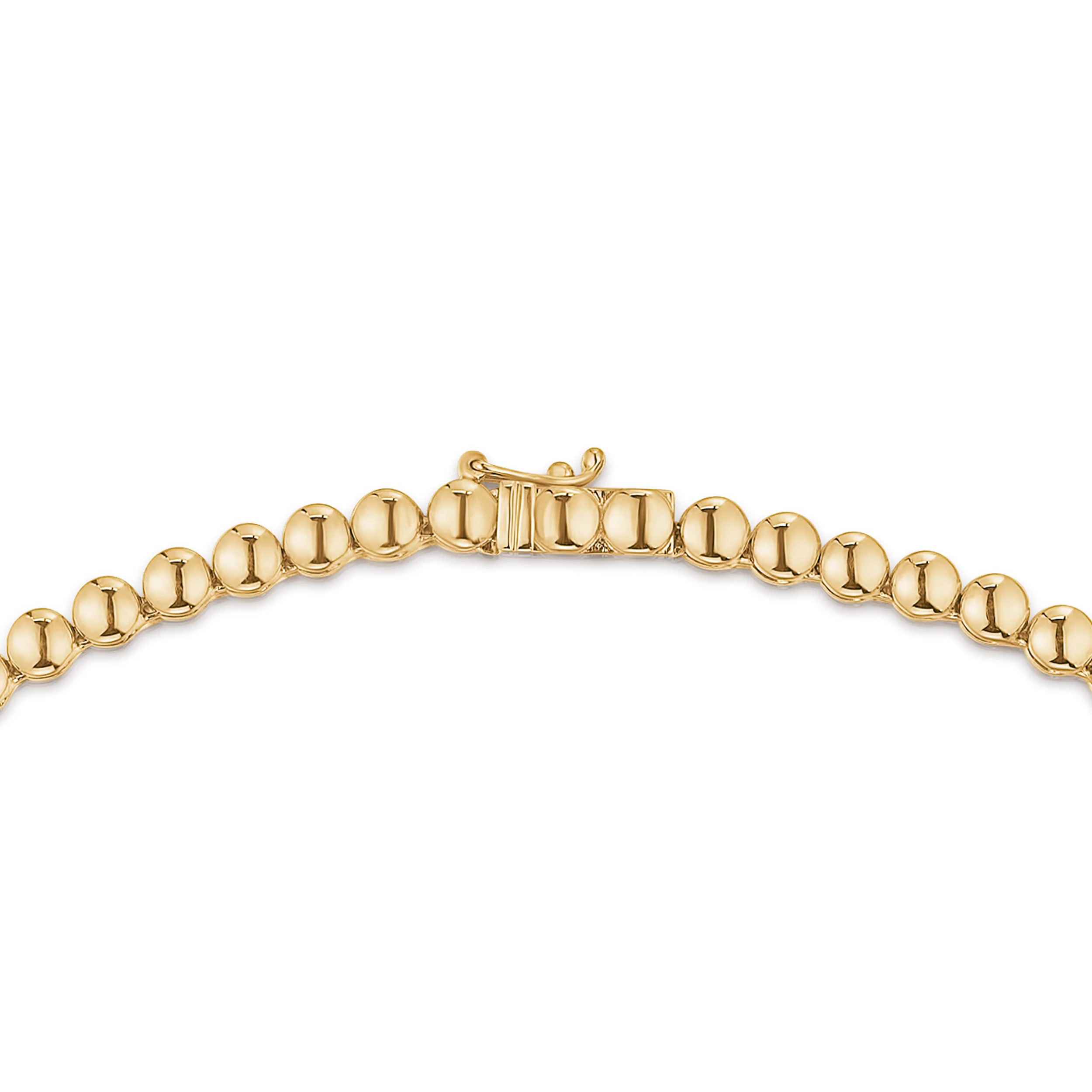 15.00ct Lab Diamond Tennis Necklace 3/4 Set in 9K Yellow Gold F/VS - Image 5