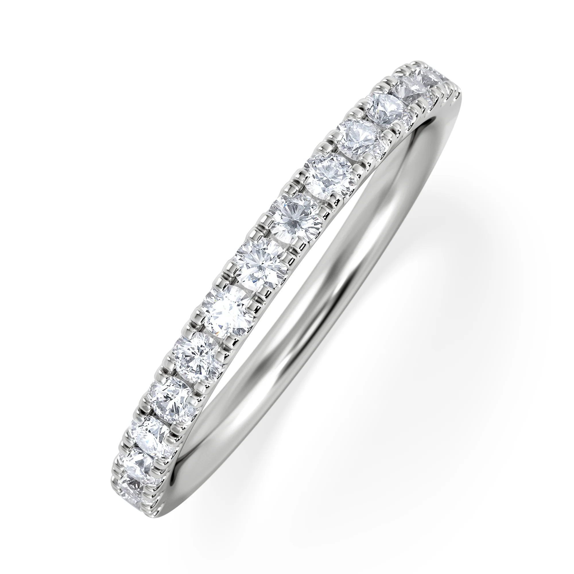 15 Stone Chloe 18K White Gold Diamond Eternity Ring 0.50ct G/Vs
