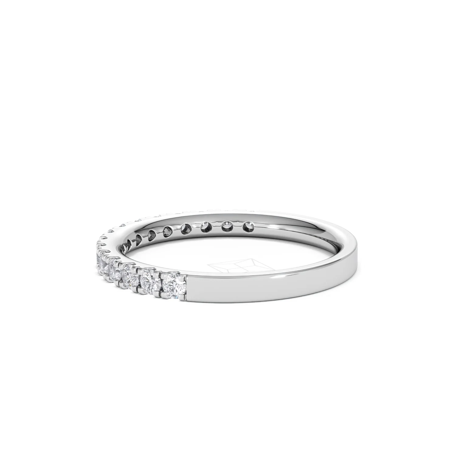 15 Stone Chloe 18K White Gold Diamond Eternity Ring 0.50ct G/Vs - Image 66
