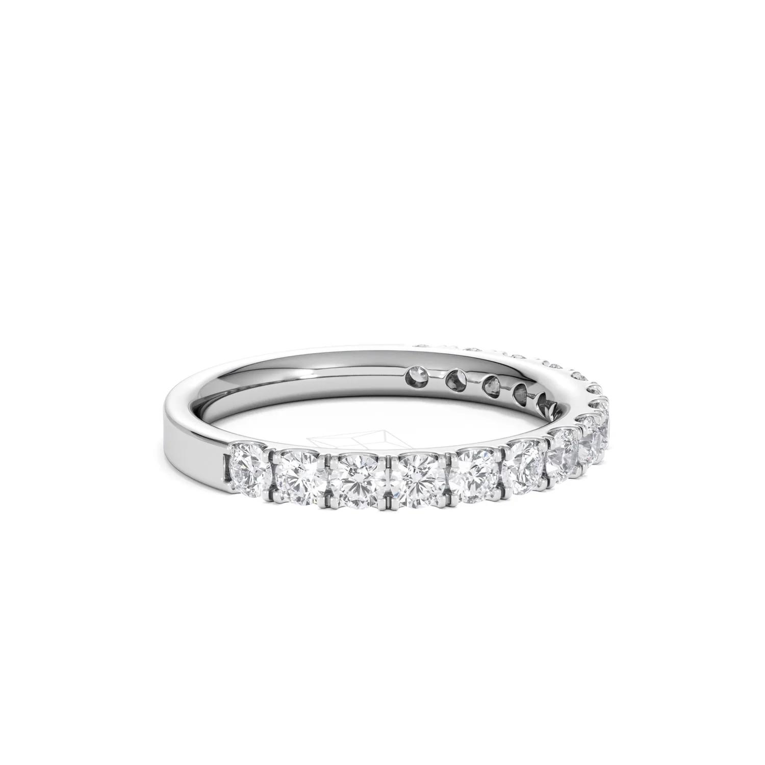 15 Stone Chloe 18K White Gold Lab Diamond Eternity Ring 1.00ct G/Vs - Image 25